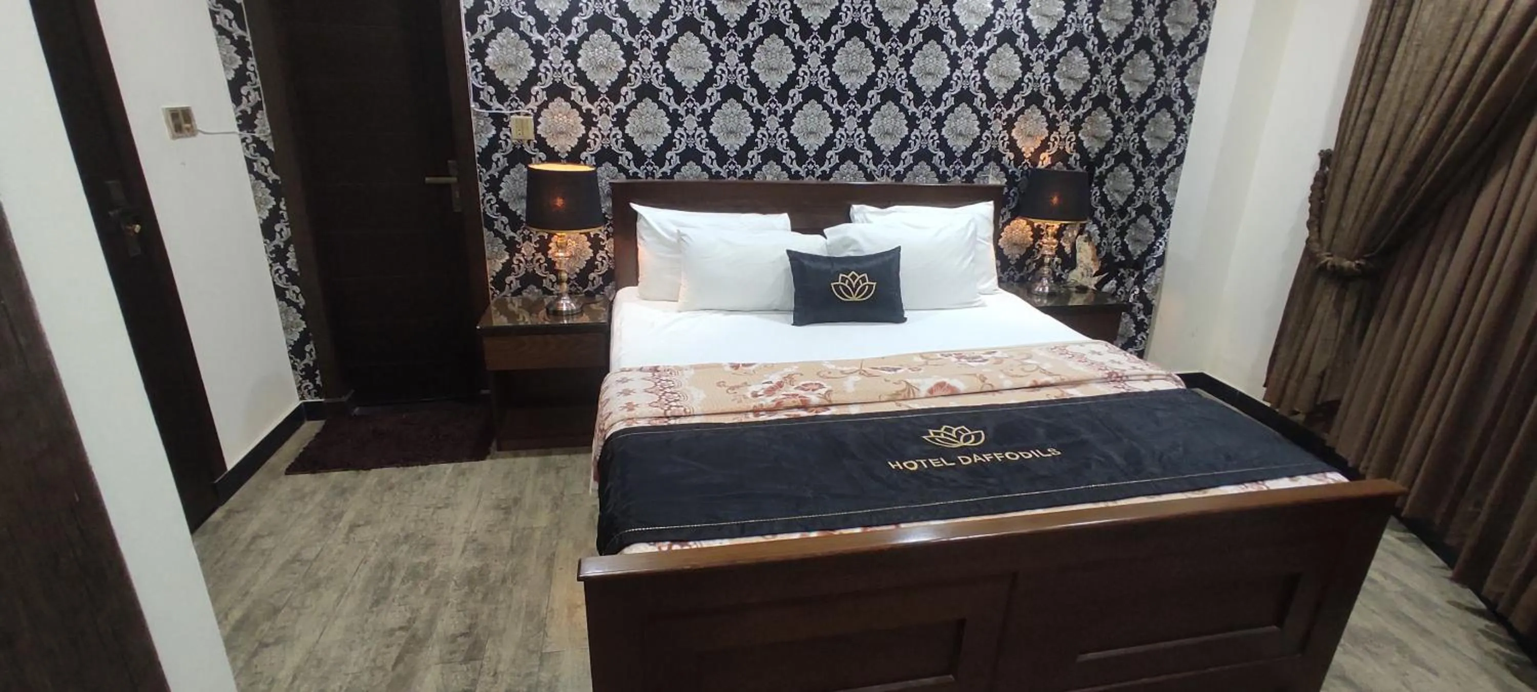 Bed in Hotel Daffodils