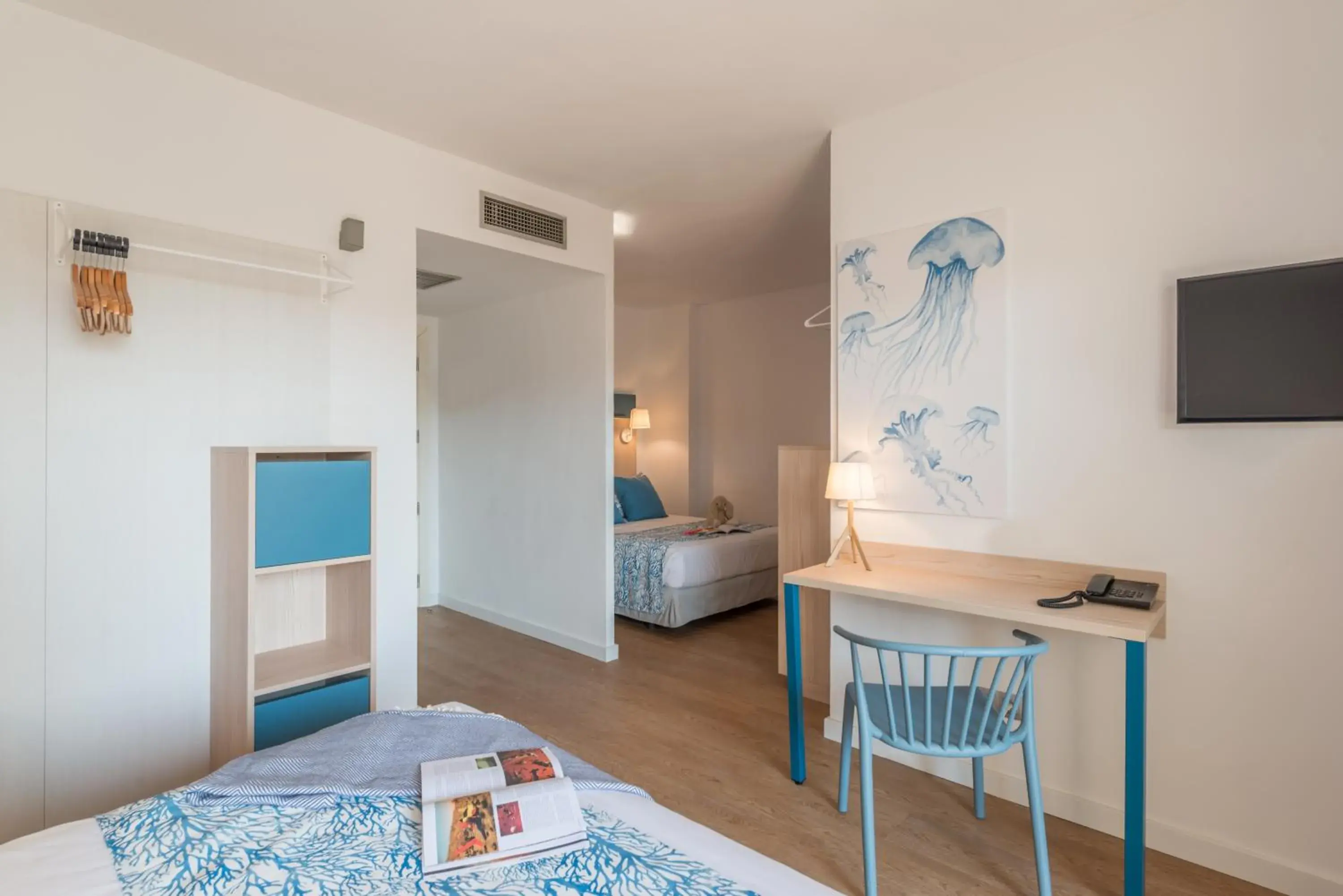 Bed in Hotel Salou Beach Family Rentalmar Bed in Hotel Salou Beach Family Rentalmar