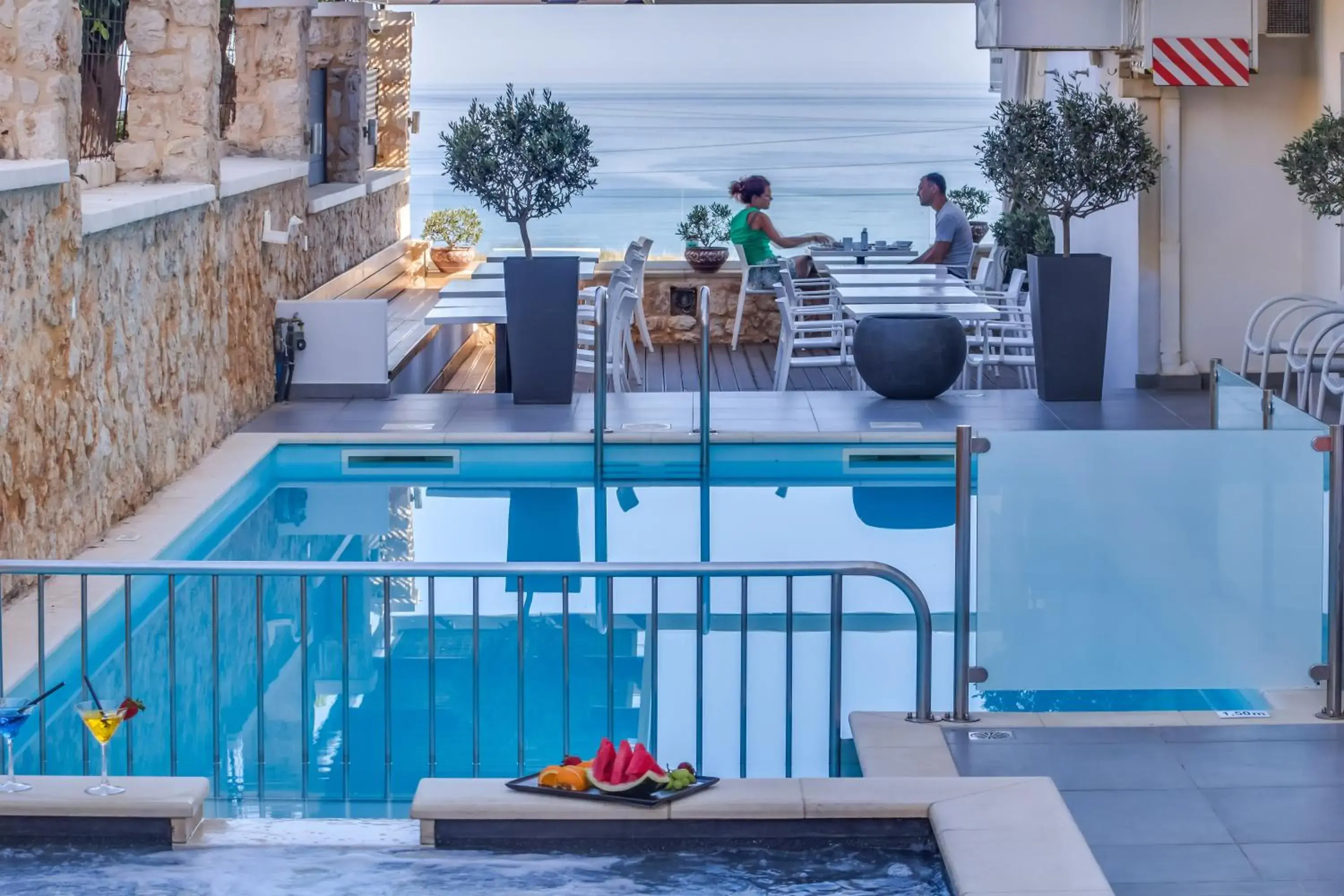 Patio in Alexis Hotel Patio in Alexis Hotel