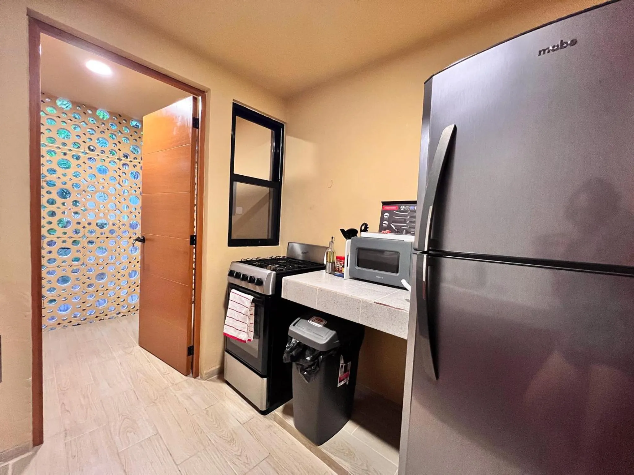 Kitchen or kitchenette in Depa Palenque I Cancun