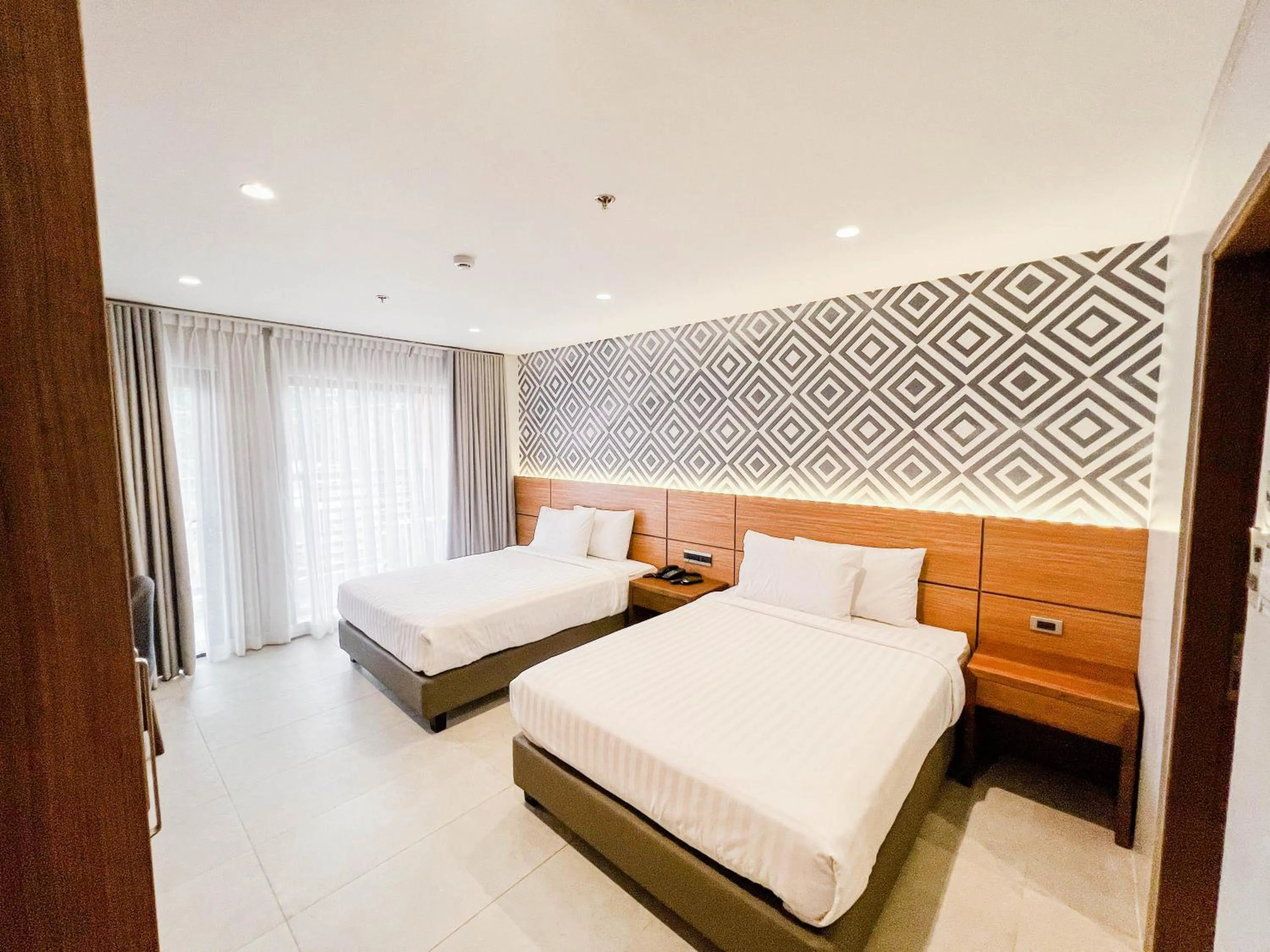 Bed in The Manaoag Hotel