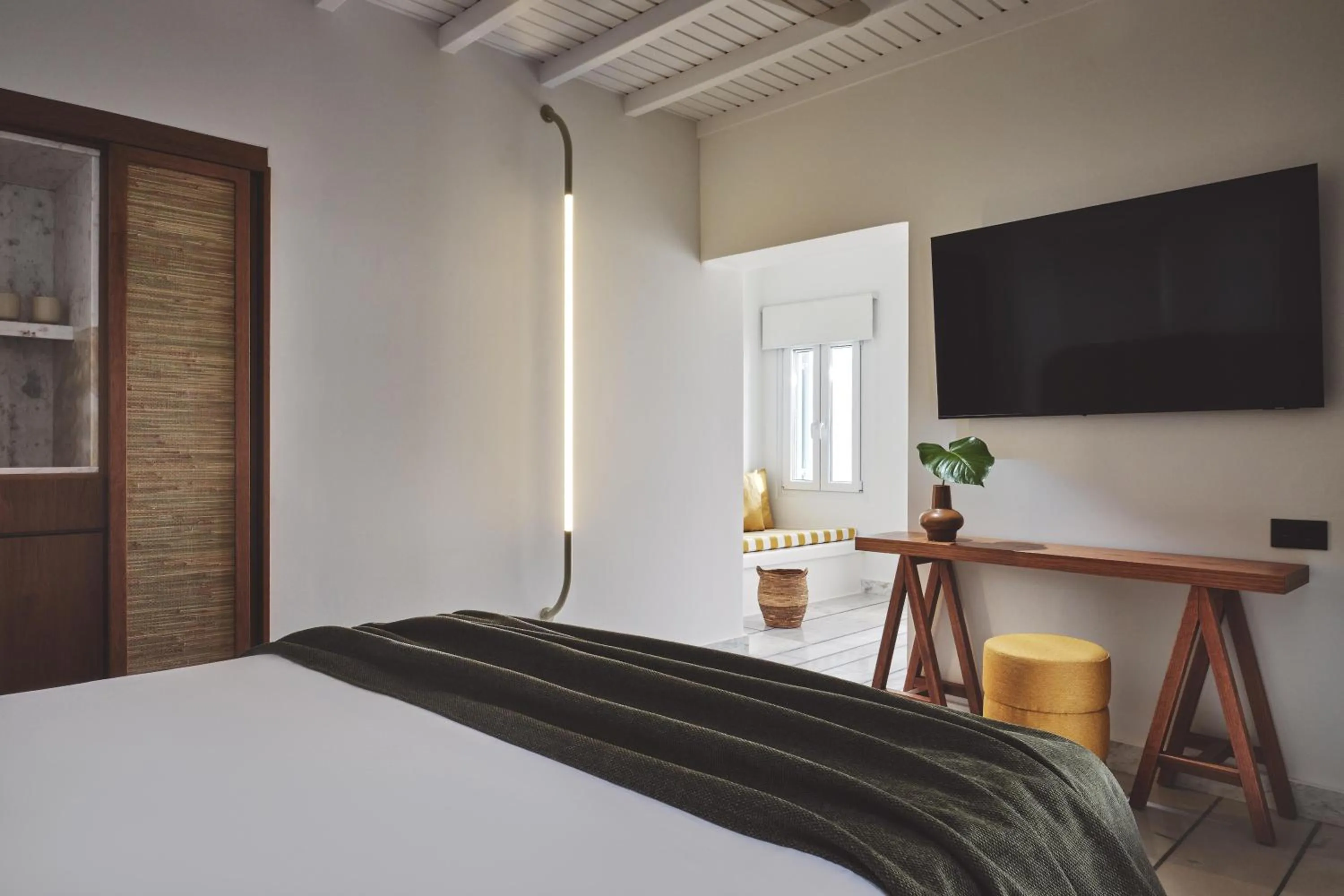 Photo of the whole room, Bed in NUMO Mykonos Boutique Resort