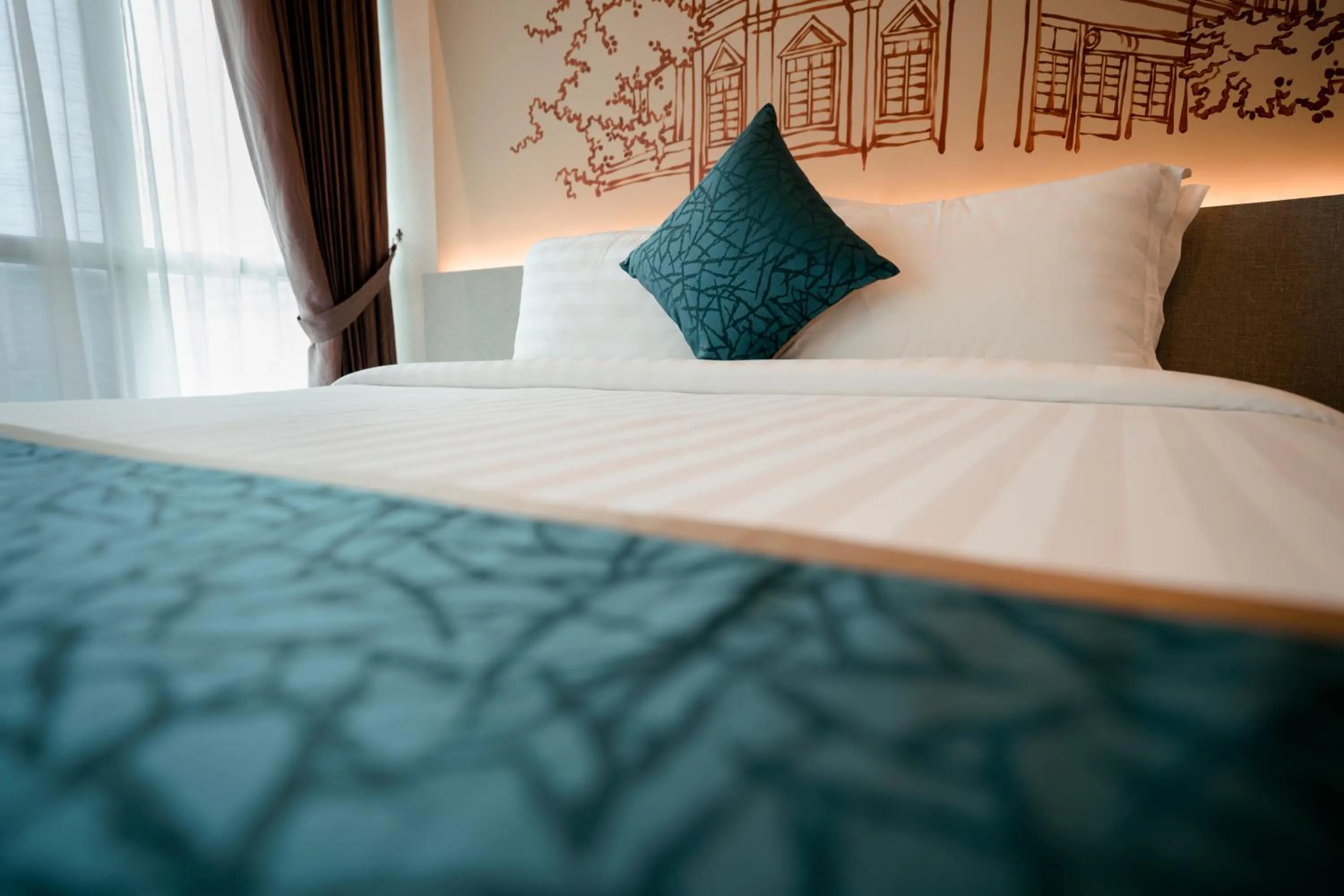 Bed in The Rangoon Hotel