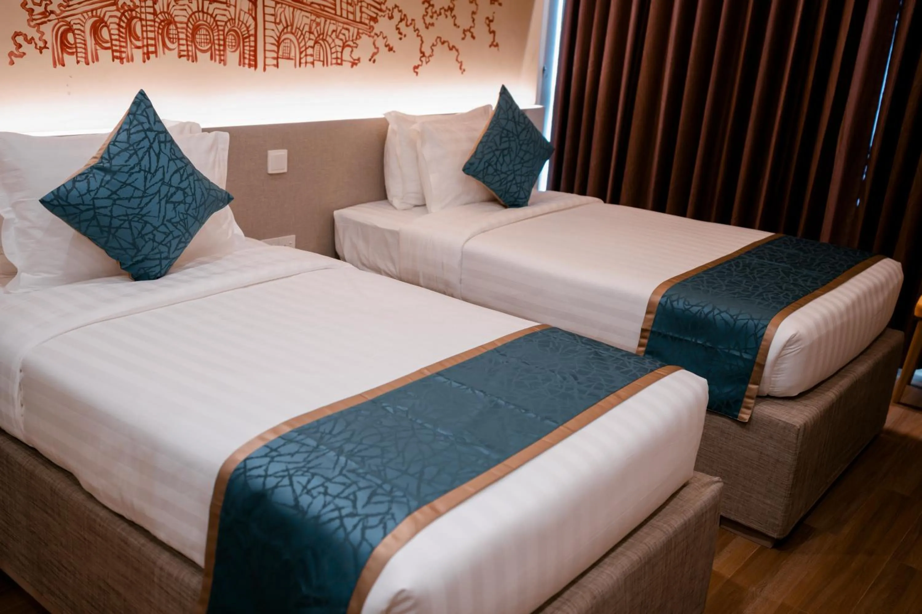 Bed in The Rangoon Hotel