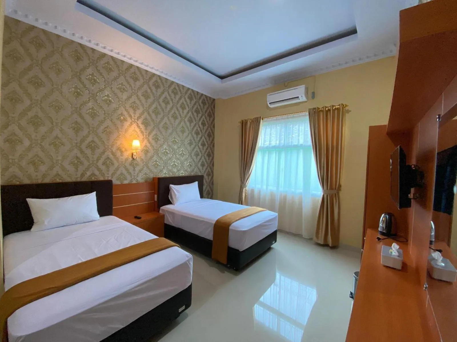 Bedroom, Bed in Wisma Jannatun Naim Lampung