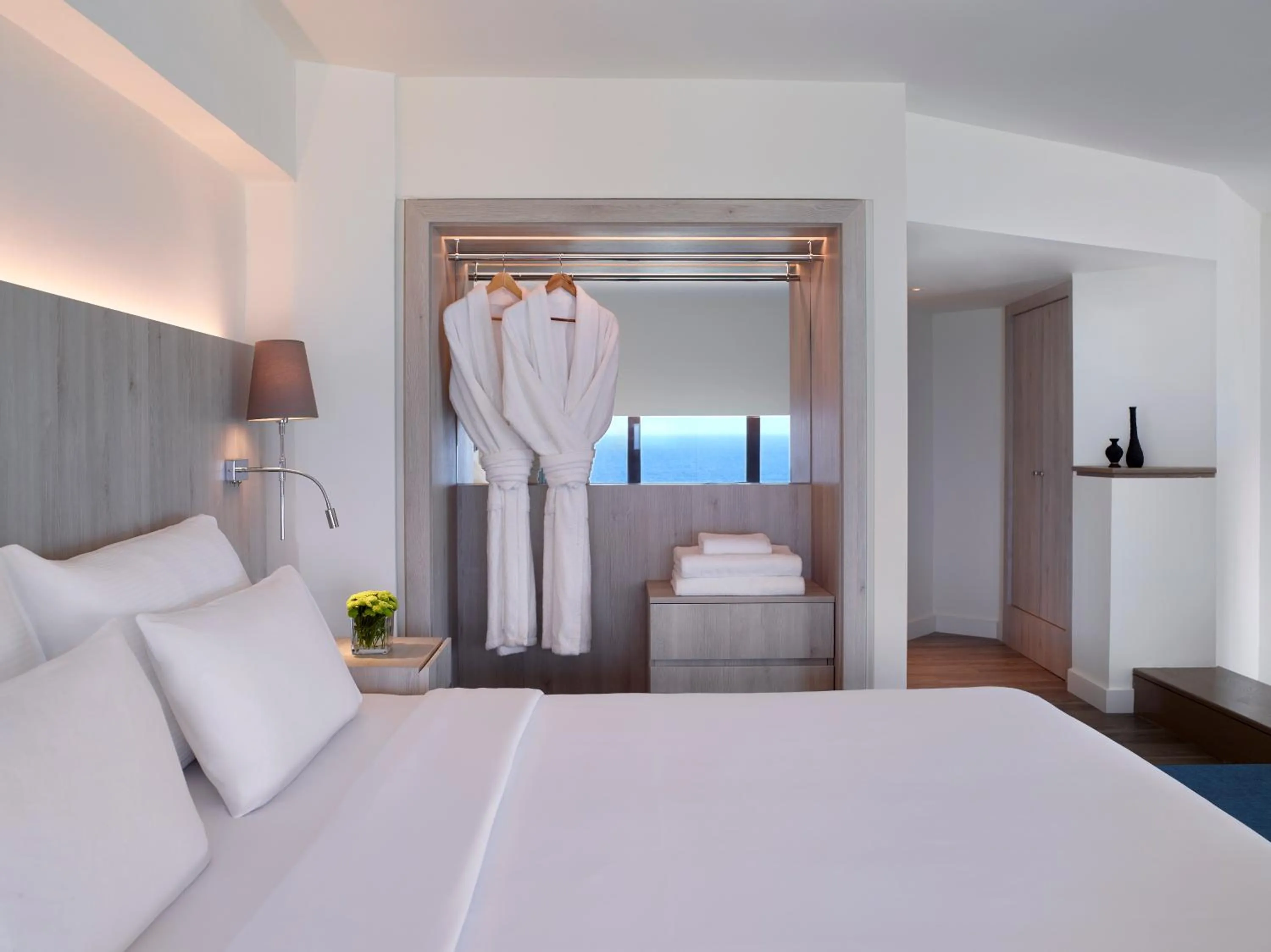 Photo of the whole room, Bed in Rhodes Bay Hotel & Spa