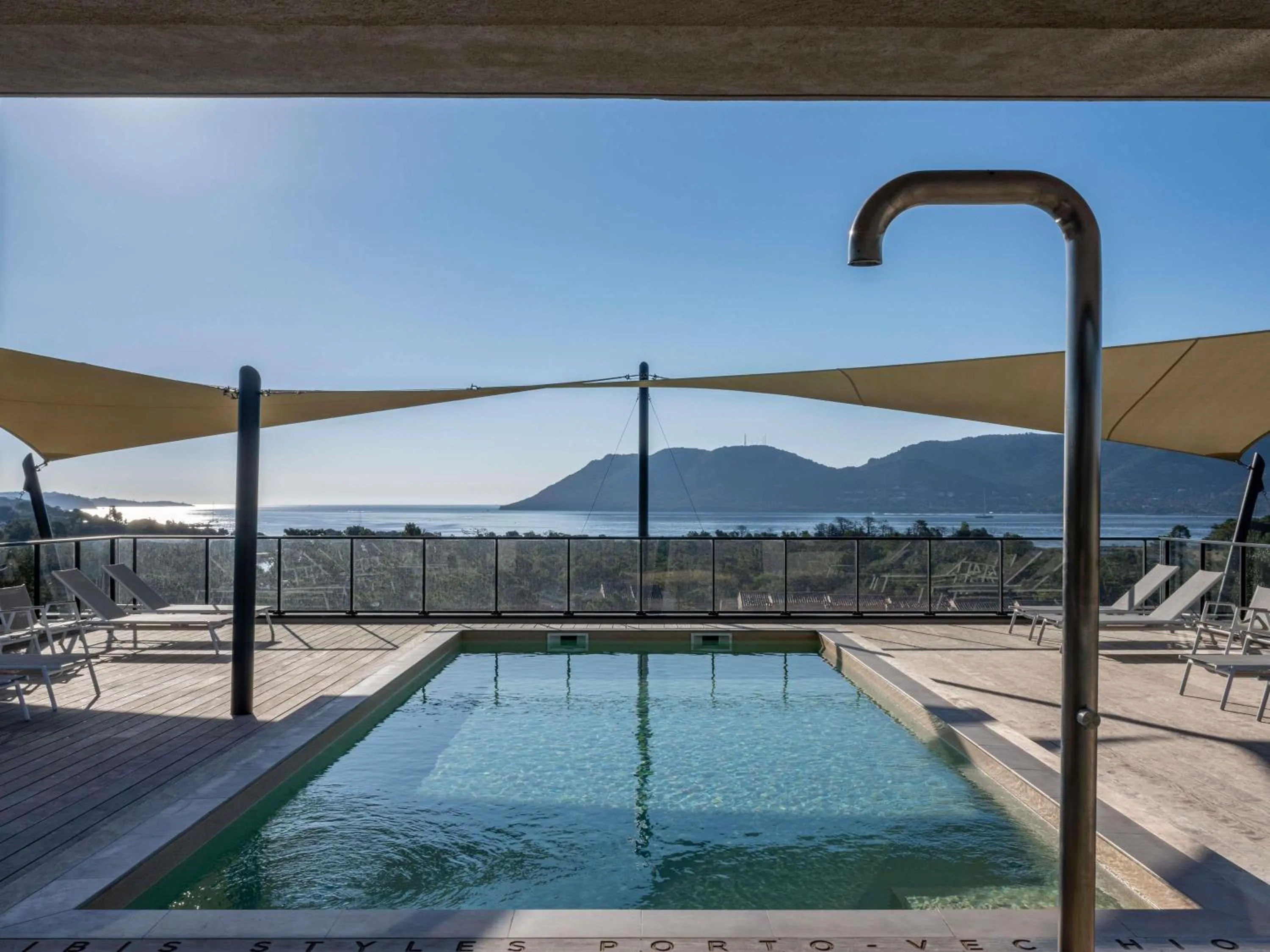 Pool view in ibis Styles Porto Vecchio