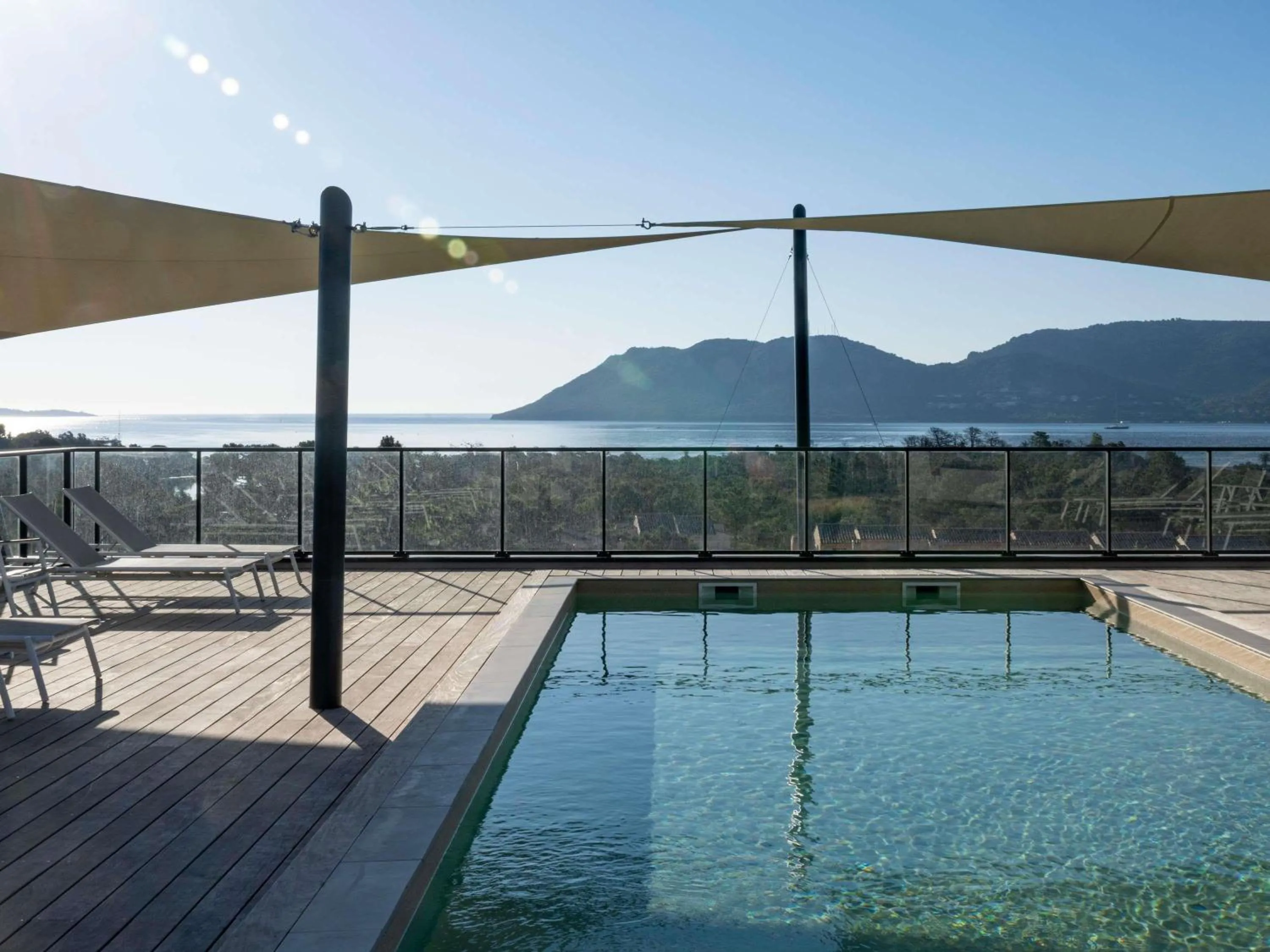 Pool view in ibis Styles Porto Vecchio