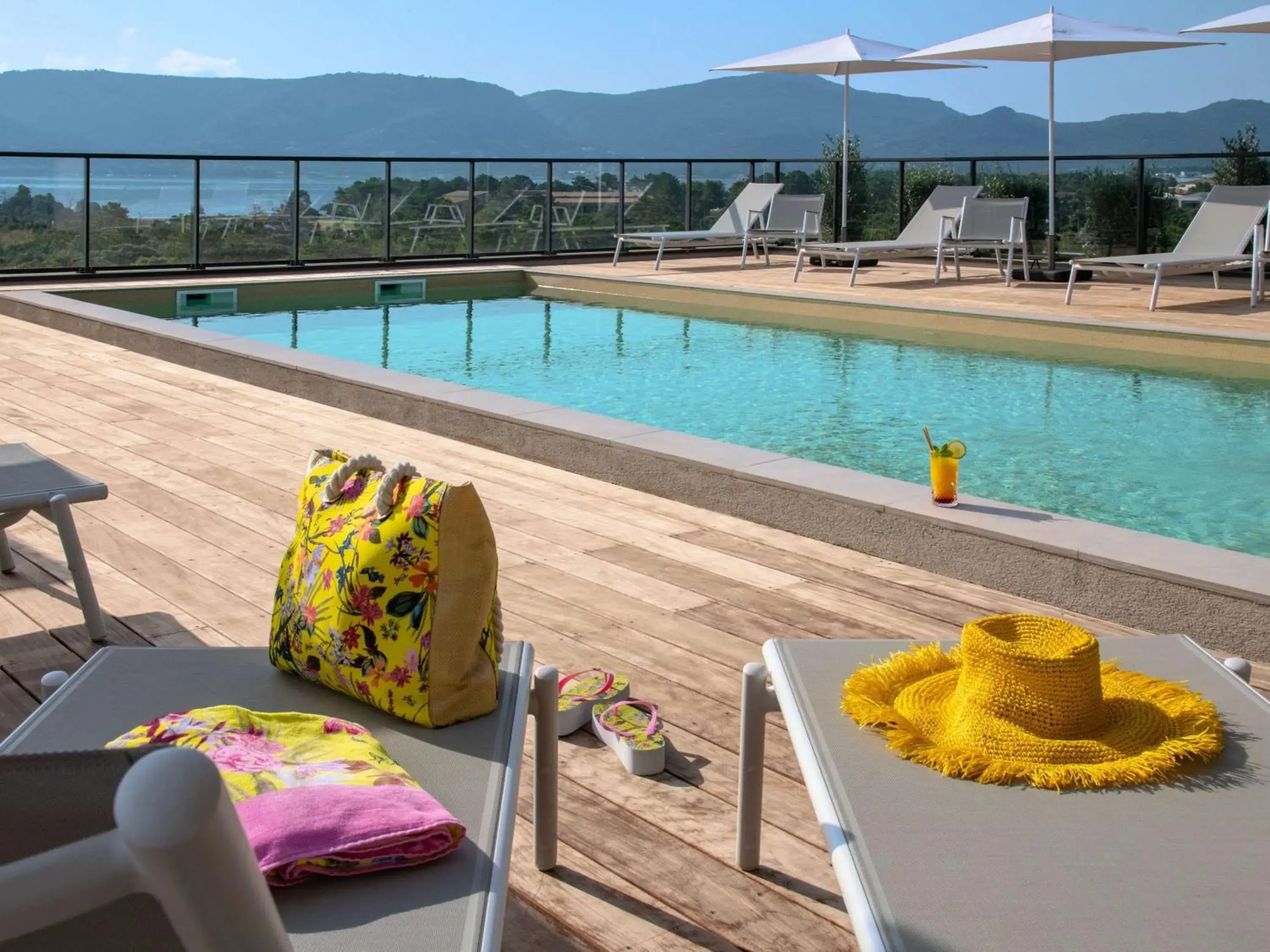Pool view in ibis Styles Porto Vecchio Pool view in ibis Styles Porto Vecchio