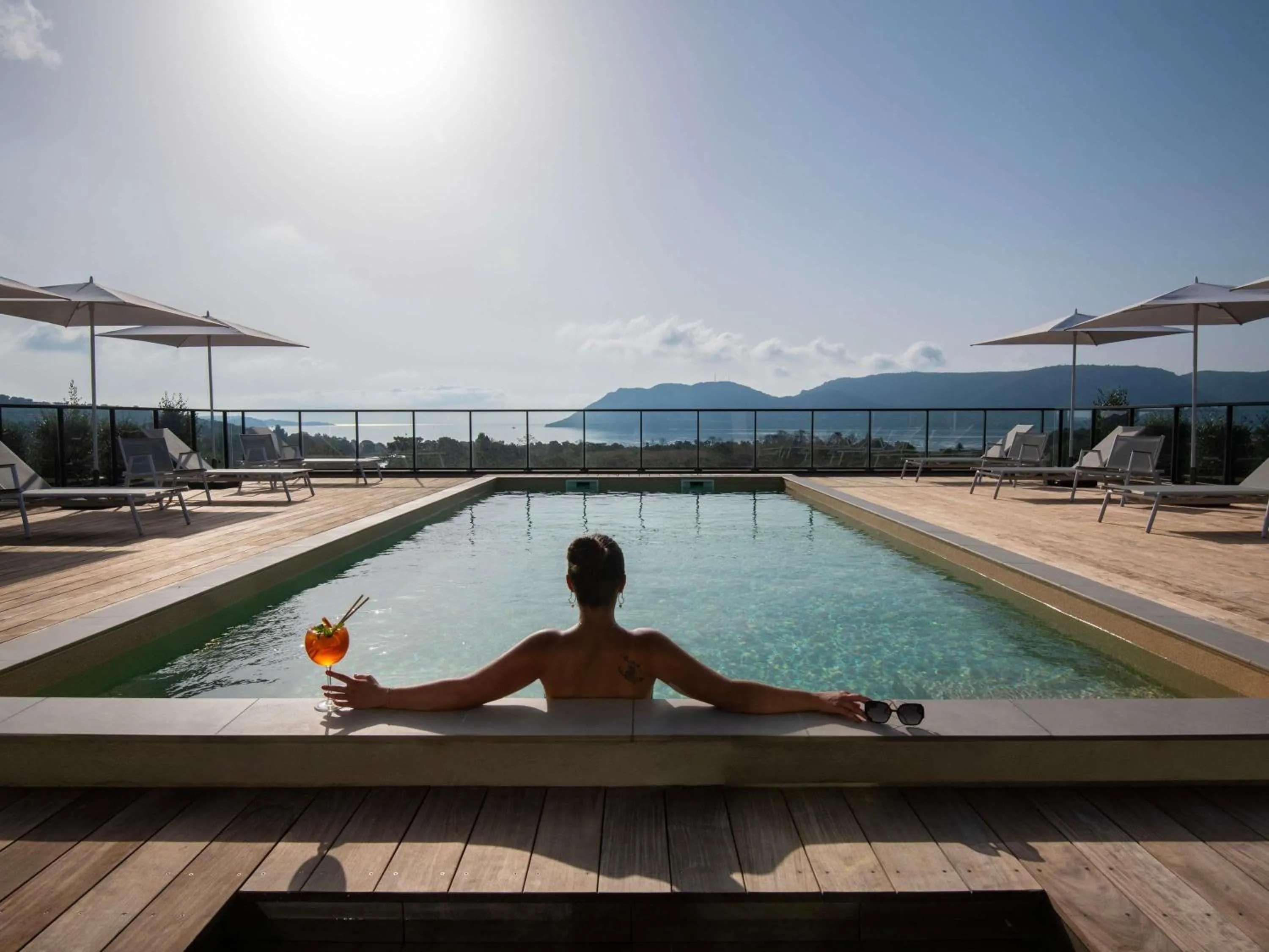Pool view in ibis Styles Porto Vecchio