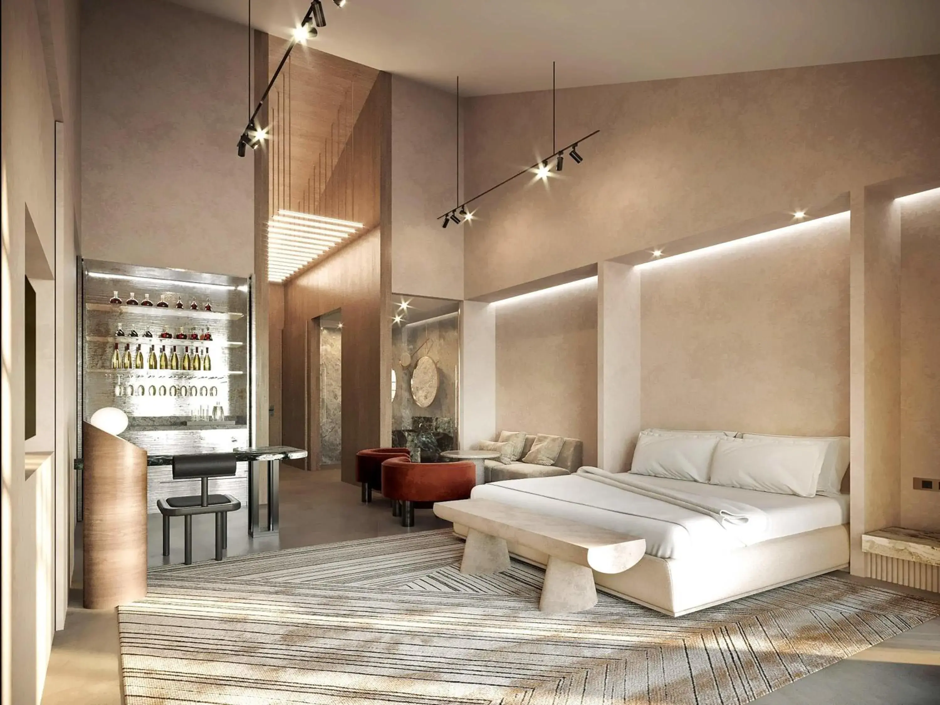 Bedroom in Mondrian Singapore Duxton Bedroom in Mondrian Singapore Duxton