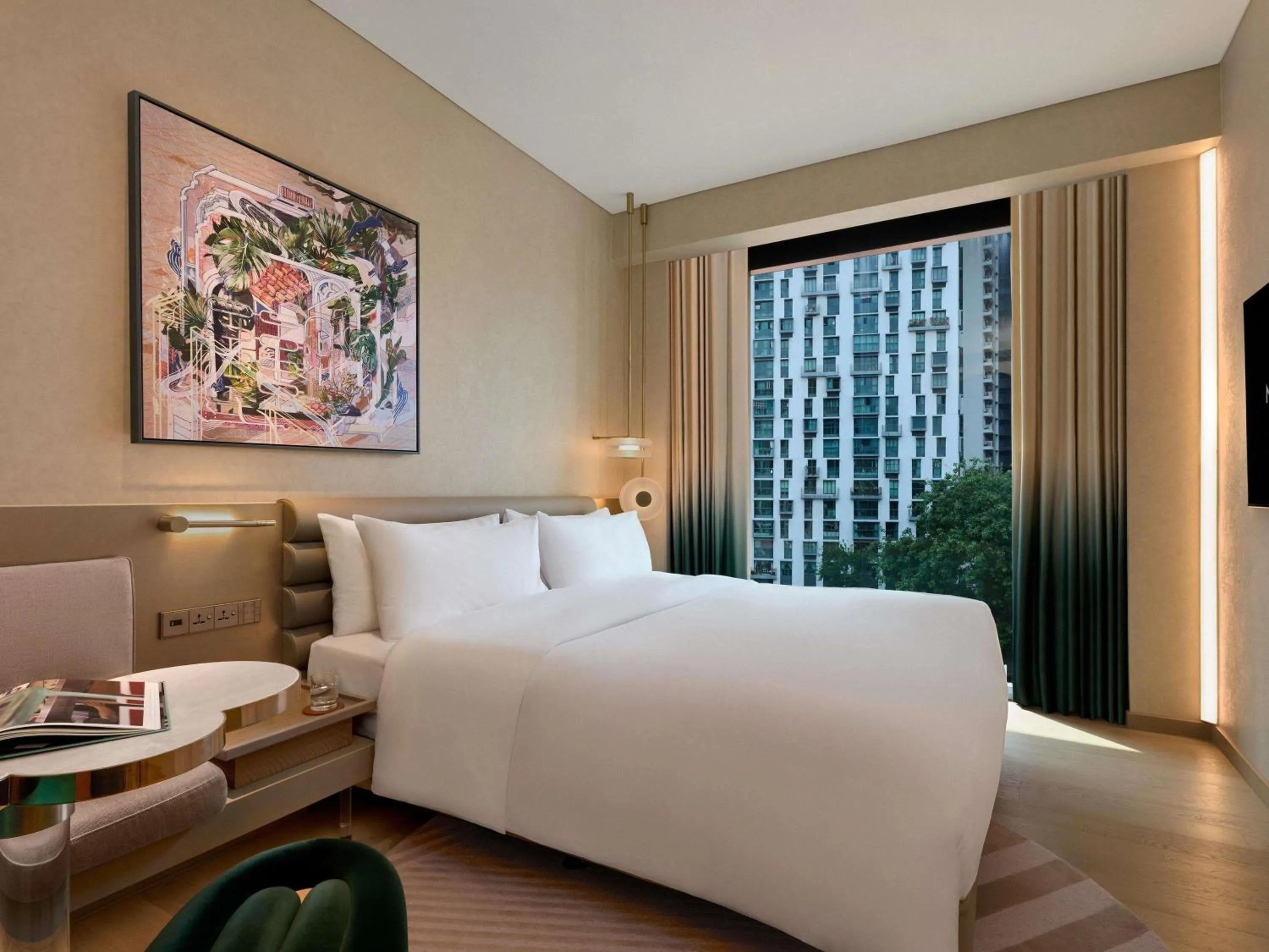 Bedroom, Bed in Mondrian Singapore Duxton