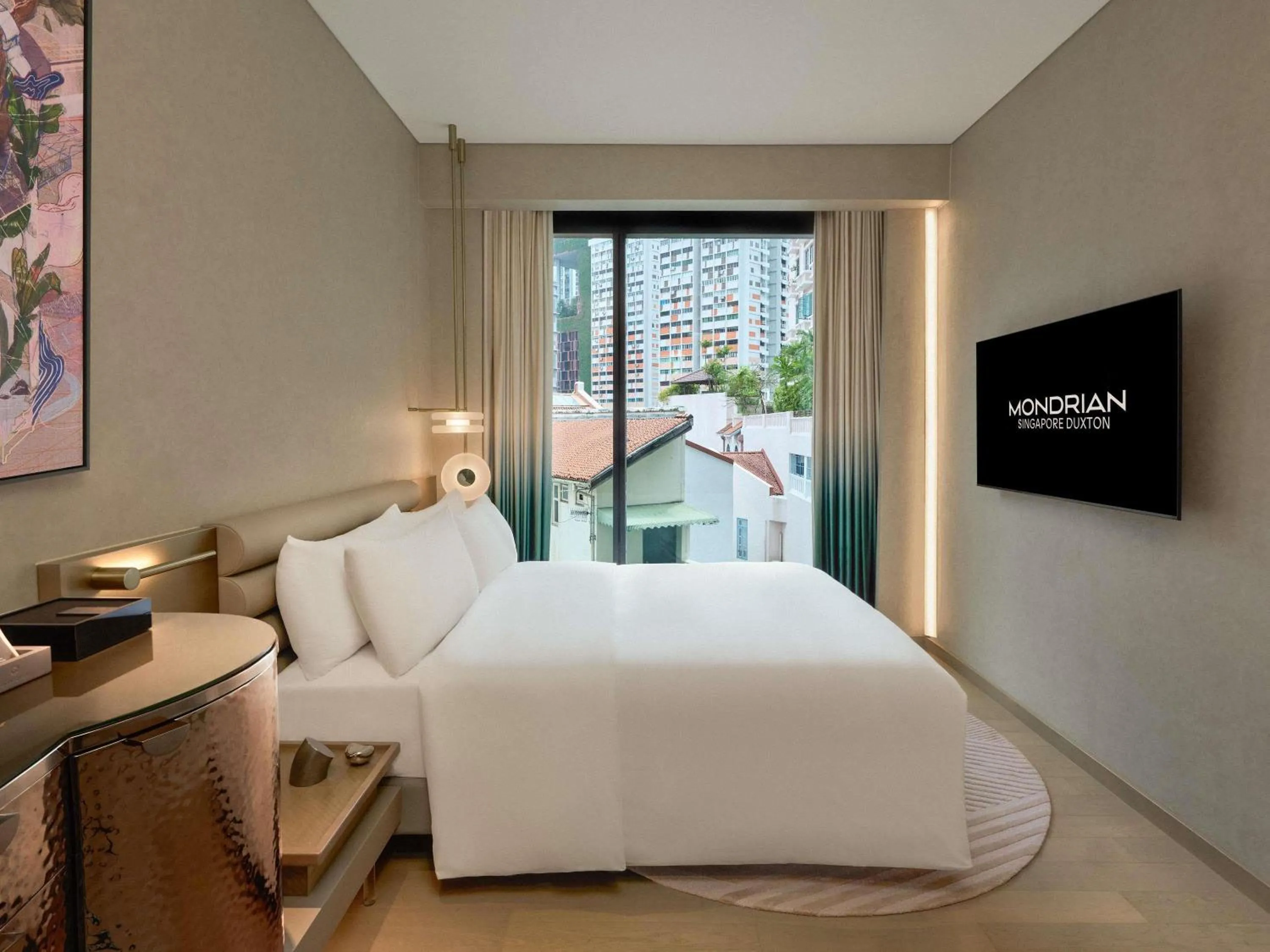Bedroom, Bed in Mondrian Singapore Duxton