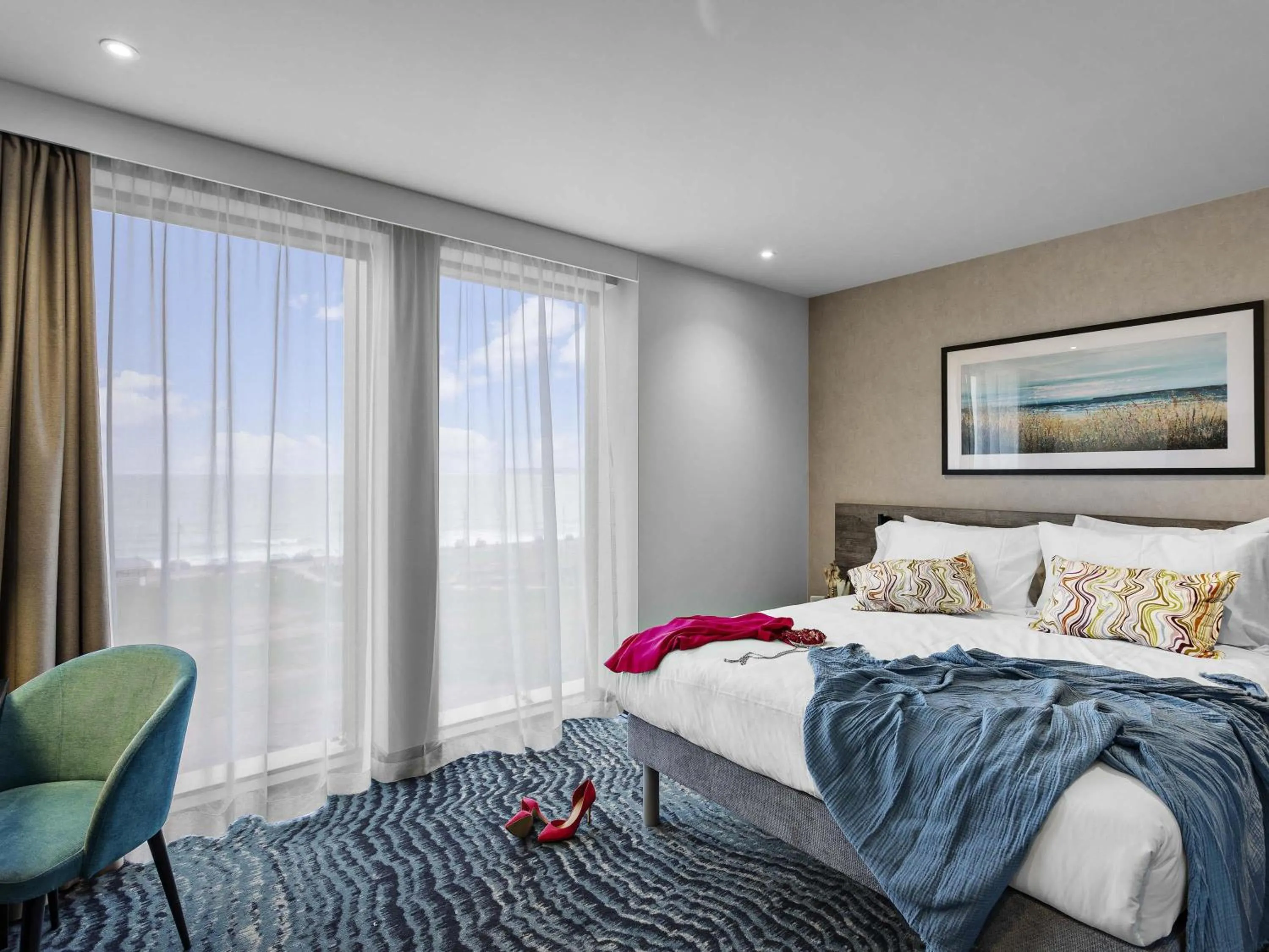 Bedroom, Bed in ibis Styles Paignton