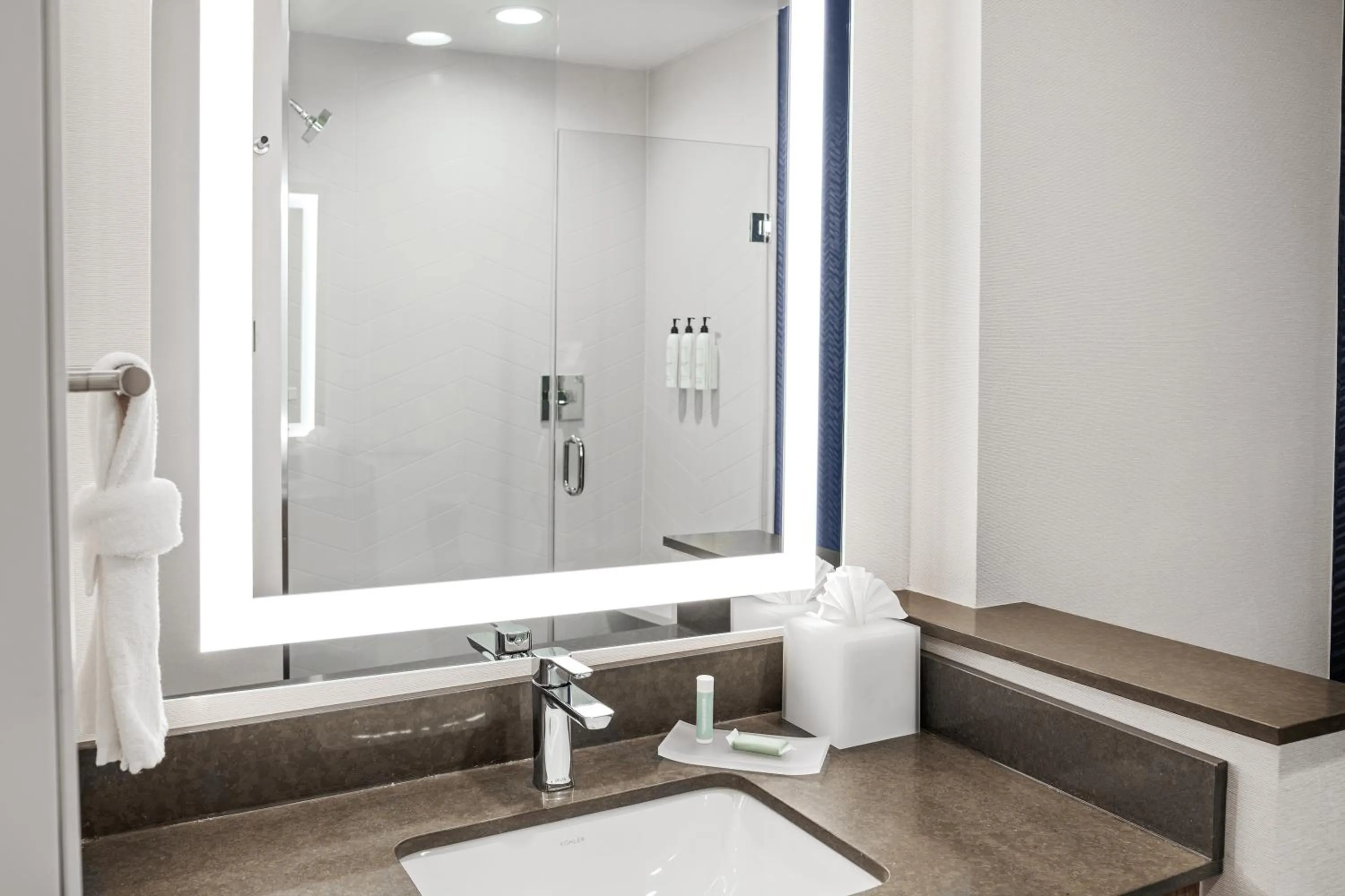 Shower in Fairfield Inn & Suites Austin Downtown