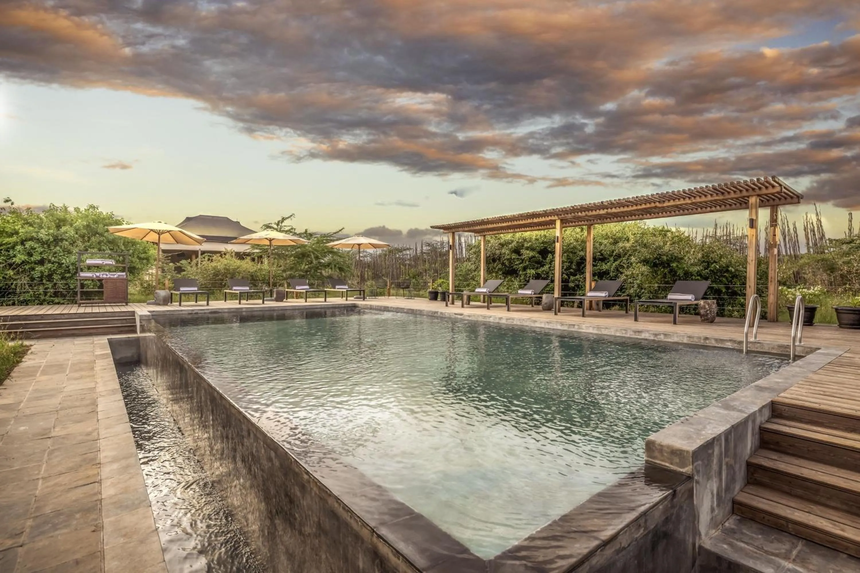 Swimming pool in JW Marriott Masai Mara Lodge