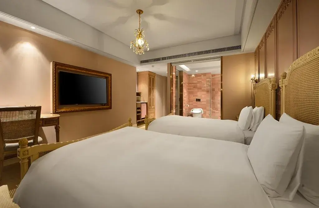 Bed in 格拉斯行館 Grasse Grace Manor 苗栗唯一SLH會員 Bed in 格拉斯行館 Grasse Grace Manor 苗栗唯一SLH會員