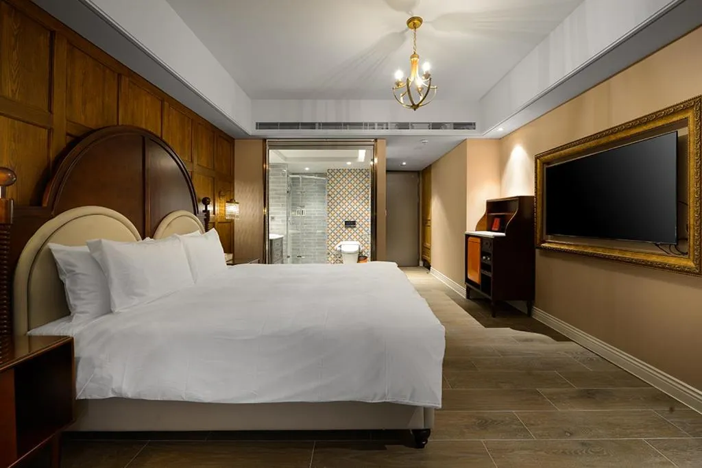 Bed in 格拉斯行館 Grasse Grace Manor 苗栗唯一SLH會員