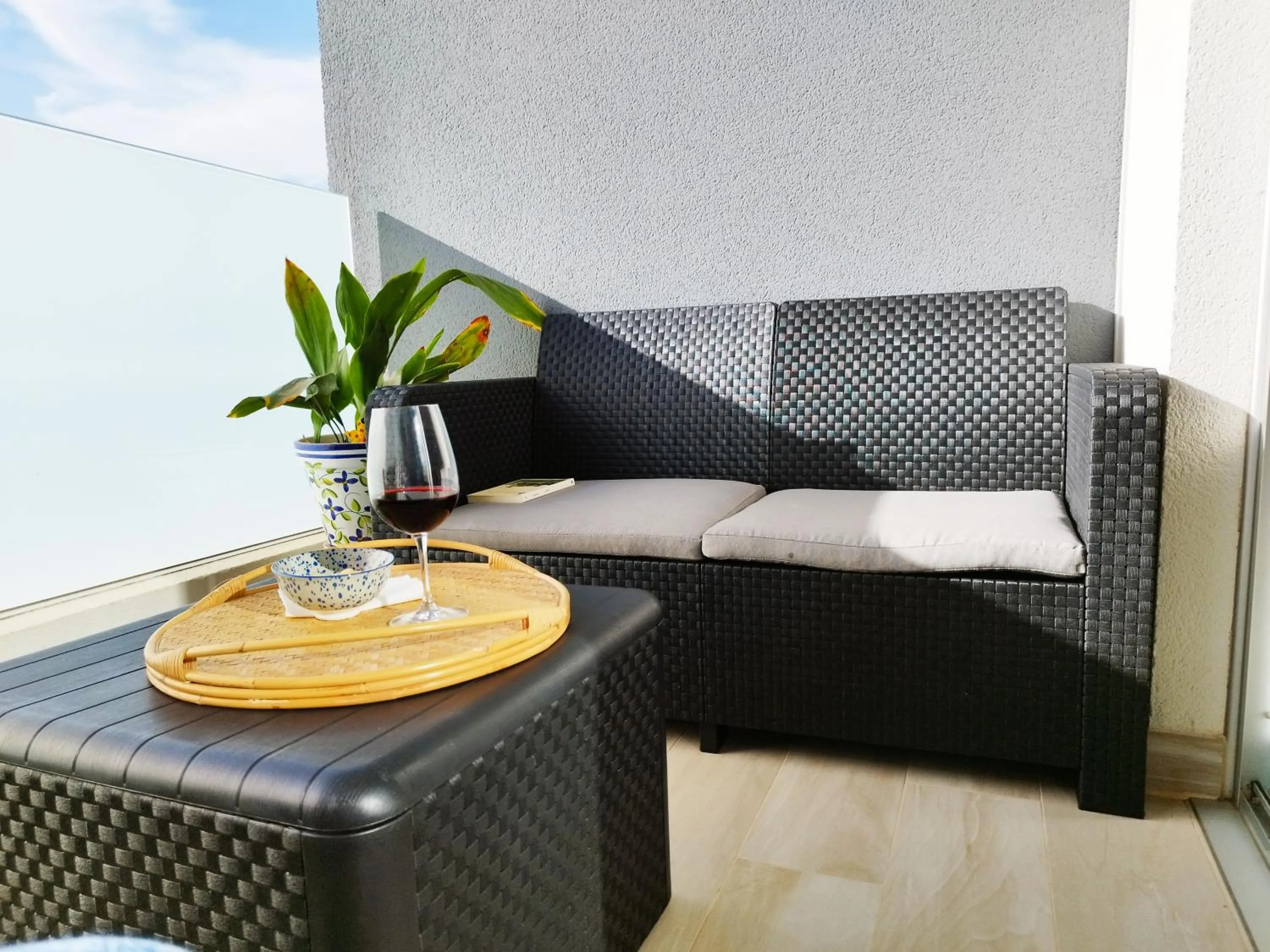 Balcony/Terrace in Amplio y cómodo apartamento.