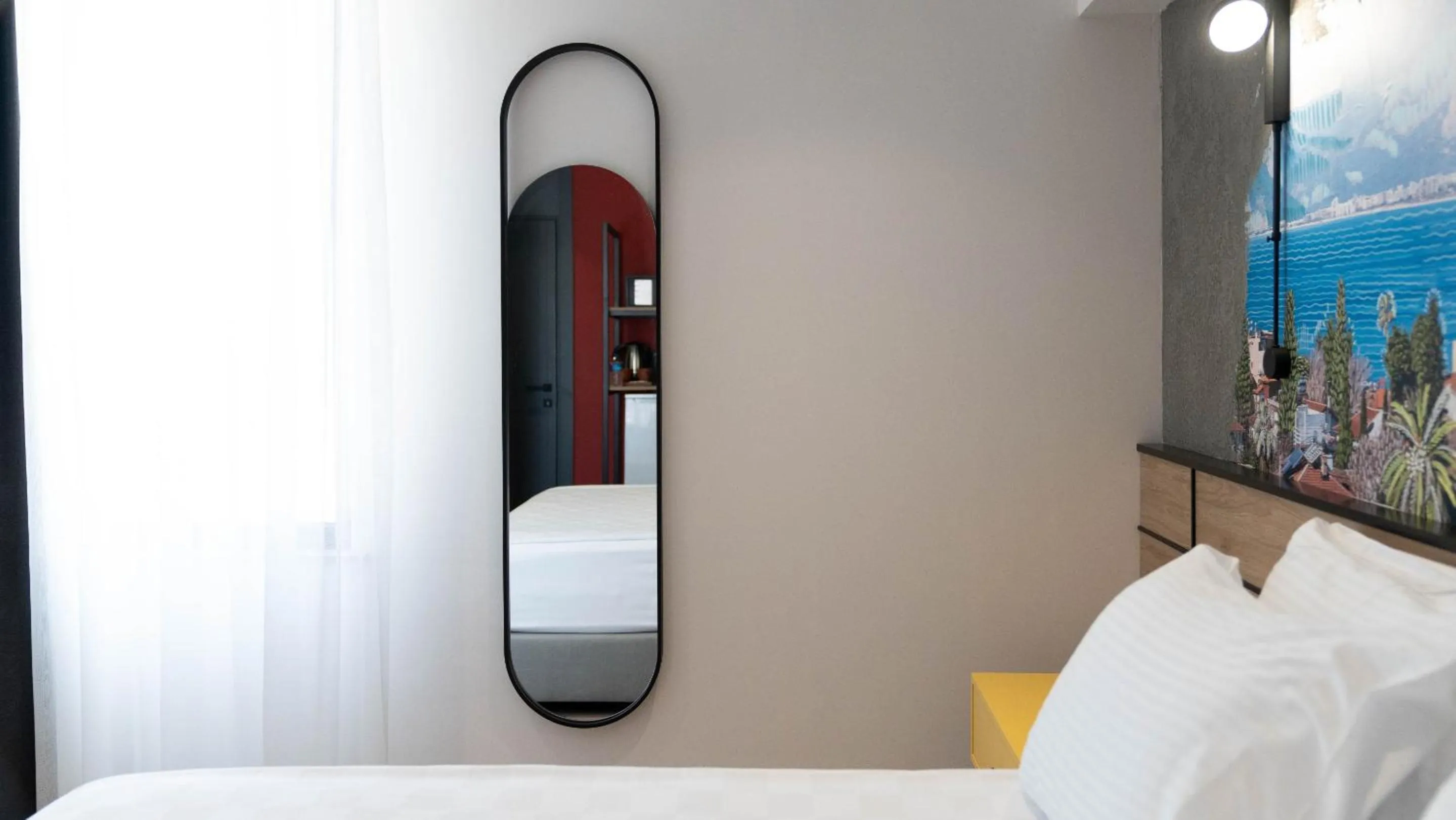 Decorative detail, Bed in Just Inn City