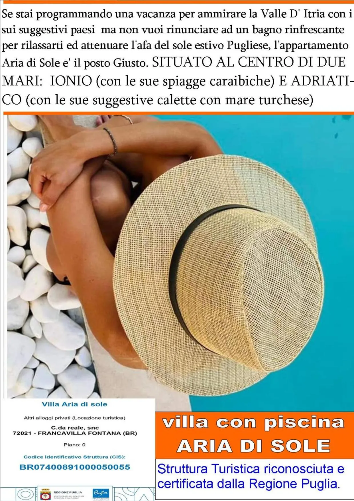 Villa con piscina Aria di sole