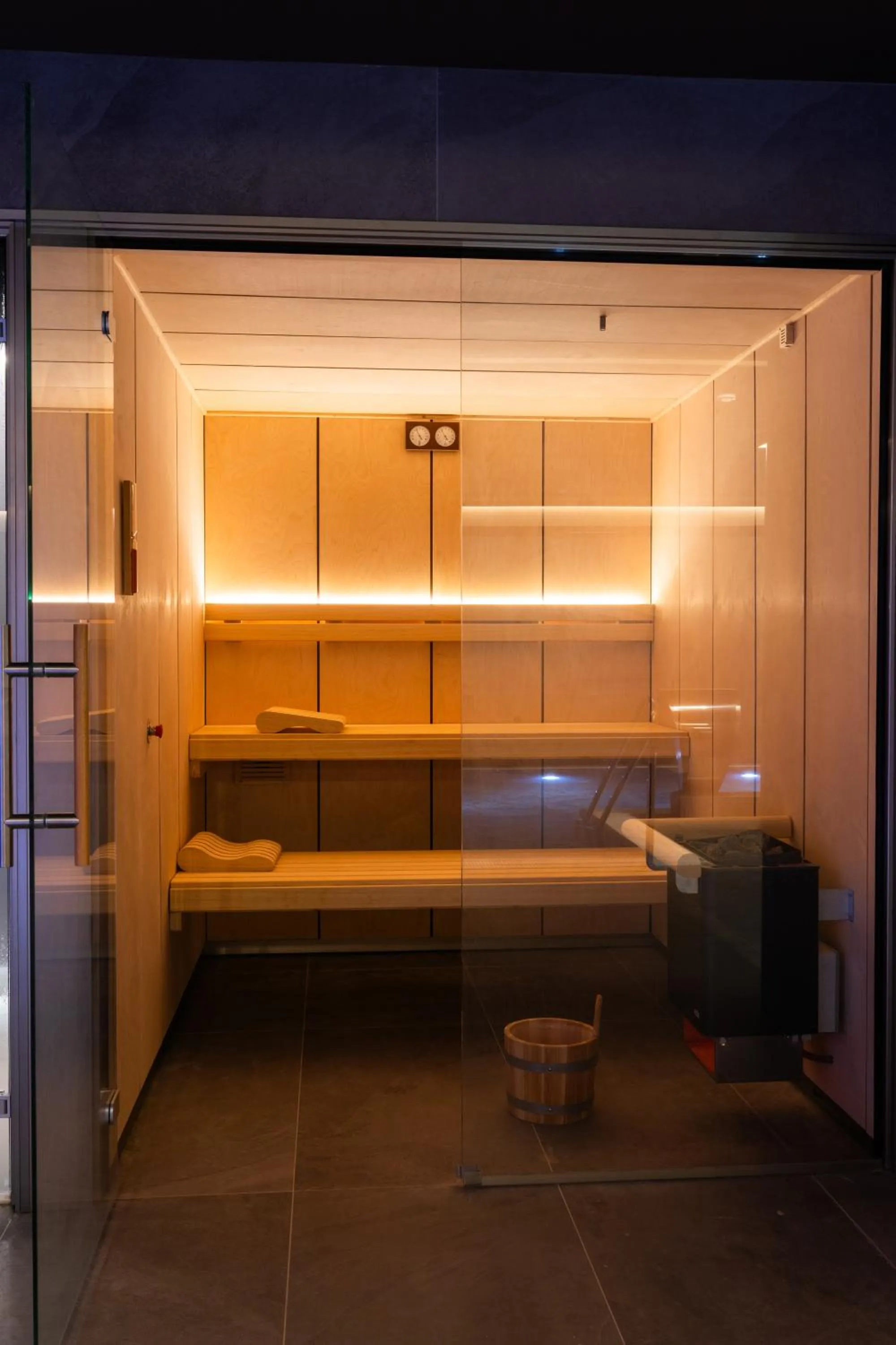 Sauna in Hotel Luze Boutique San Sebastian