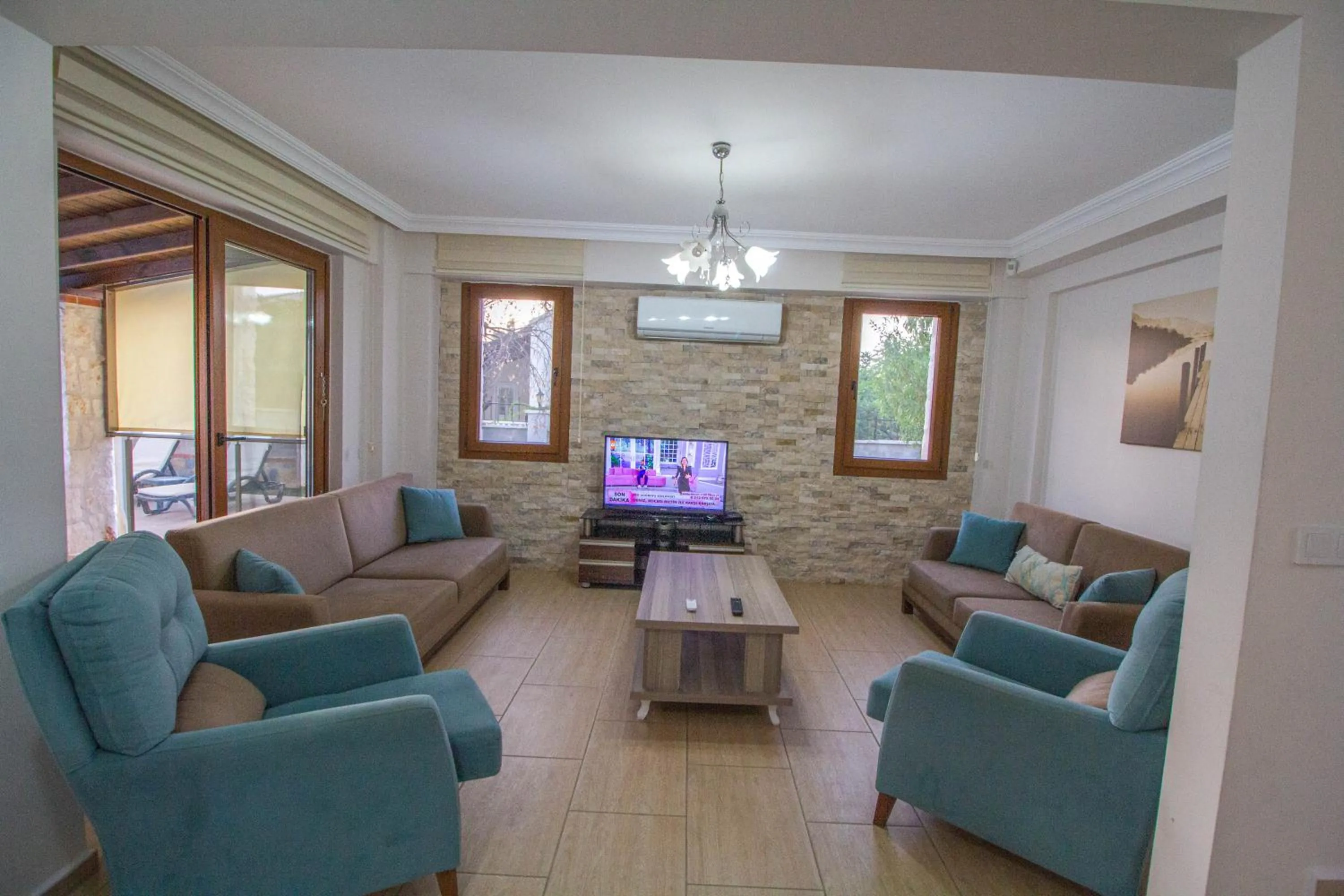 TV and multimedia in Prestij Makri 4+1 Villa, Özel Havuzlu, Fethiye