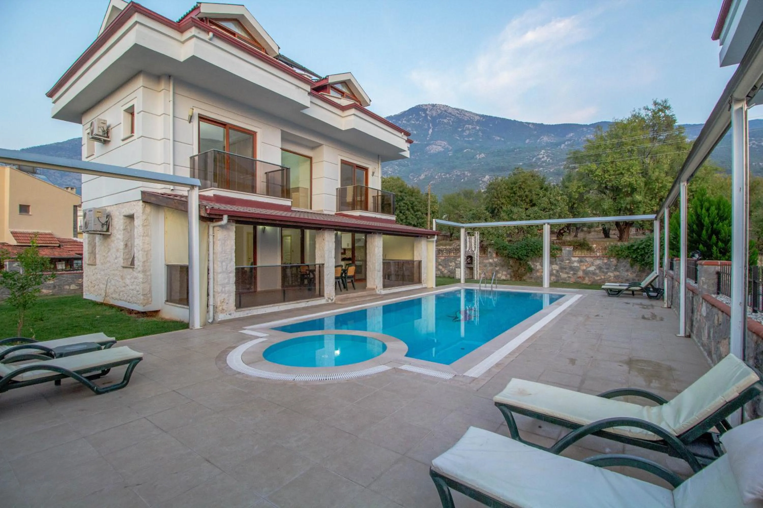 Patio in Prestij Makri 4+1 Villa, Özel Havuzlu, Fethiye