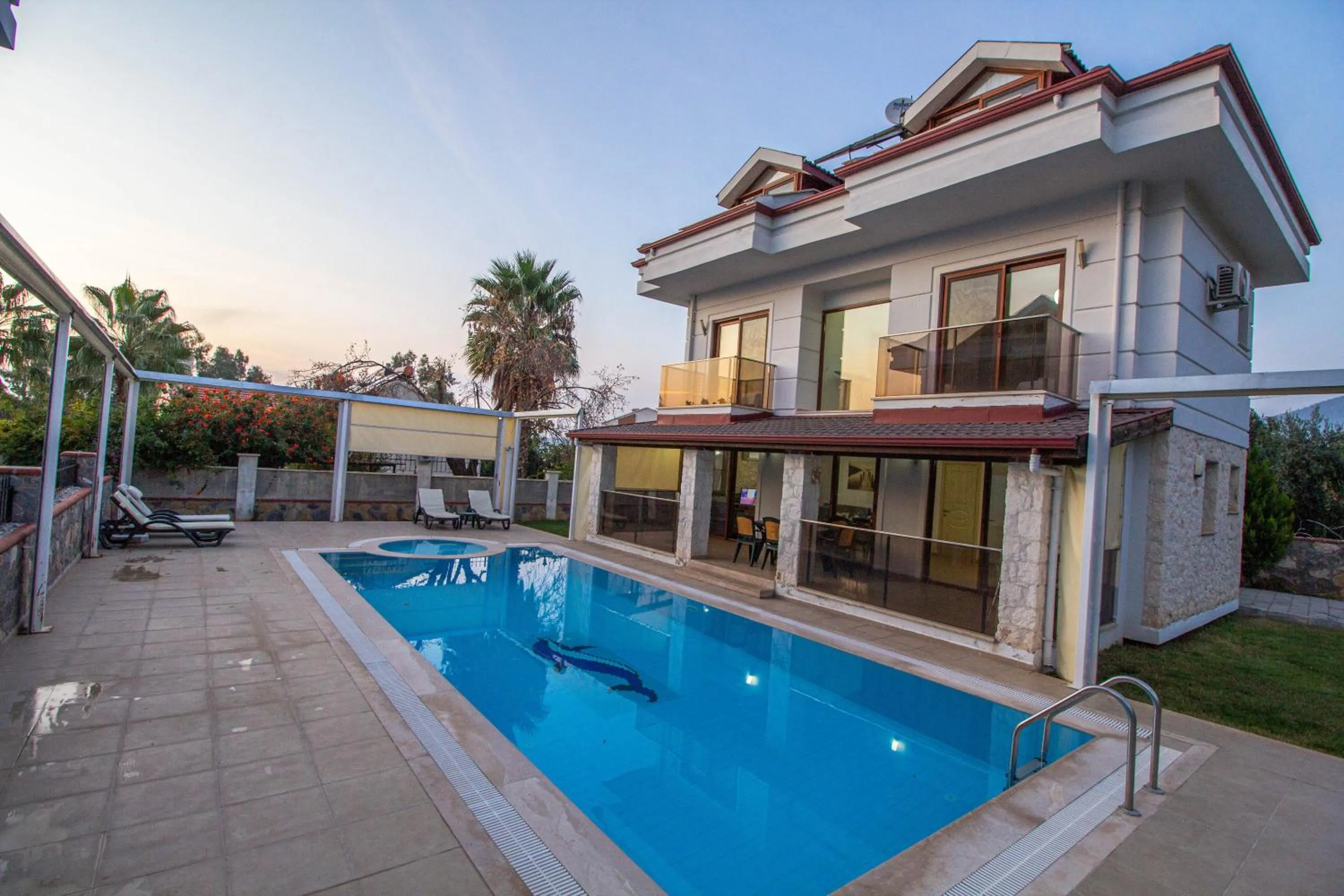 Patio in Prestij Makri 4+1 Villa, Özel Havuzlu, Fethiye