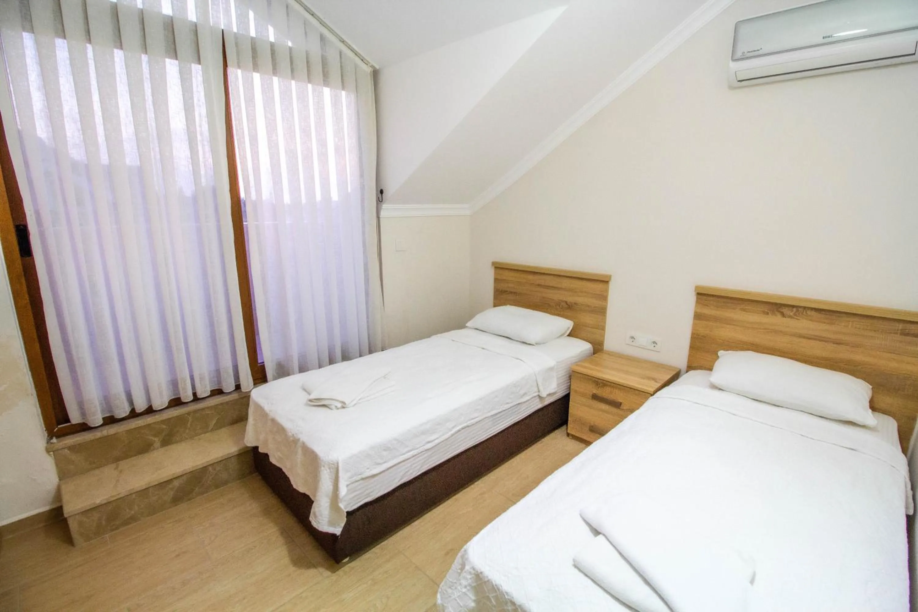 Bed in Prestij Makri 4+1 Villa, Özel Havuzlu, Fethiye