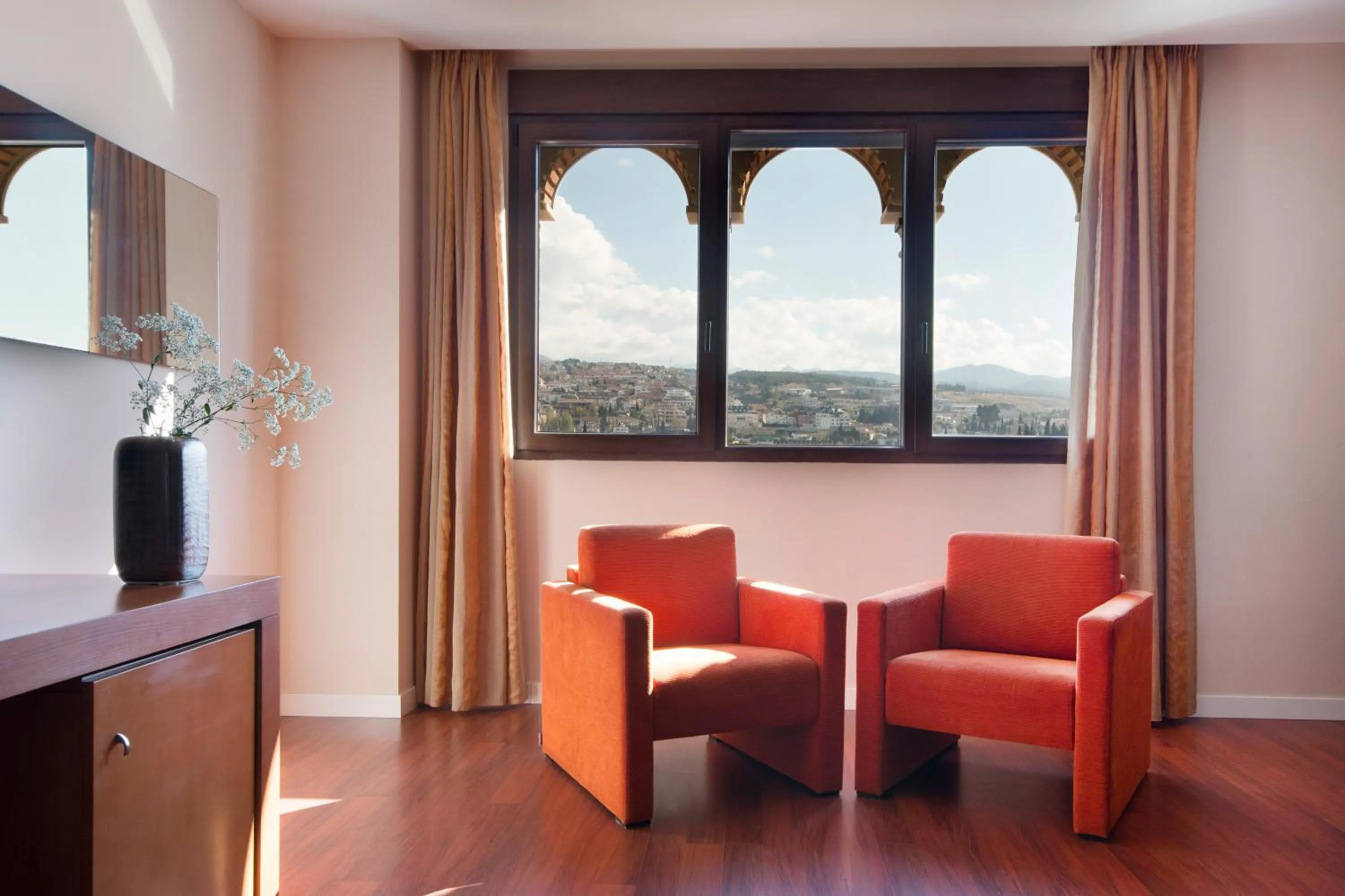 Seating area in Hotel Granada Palace