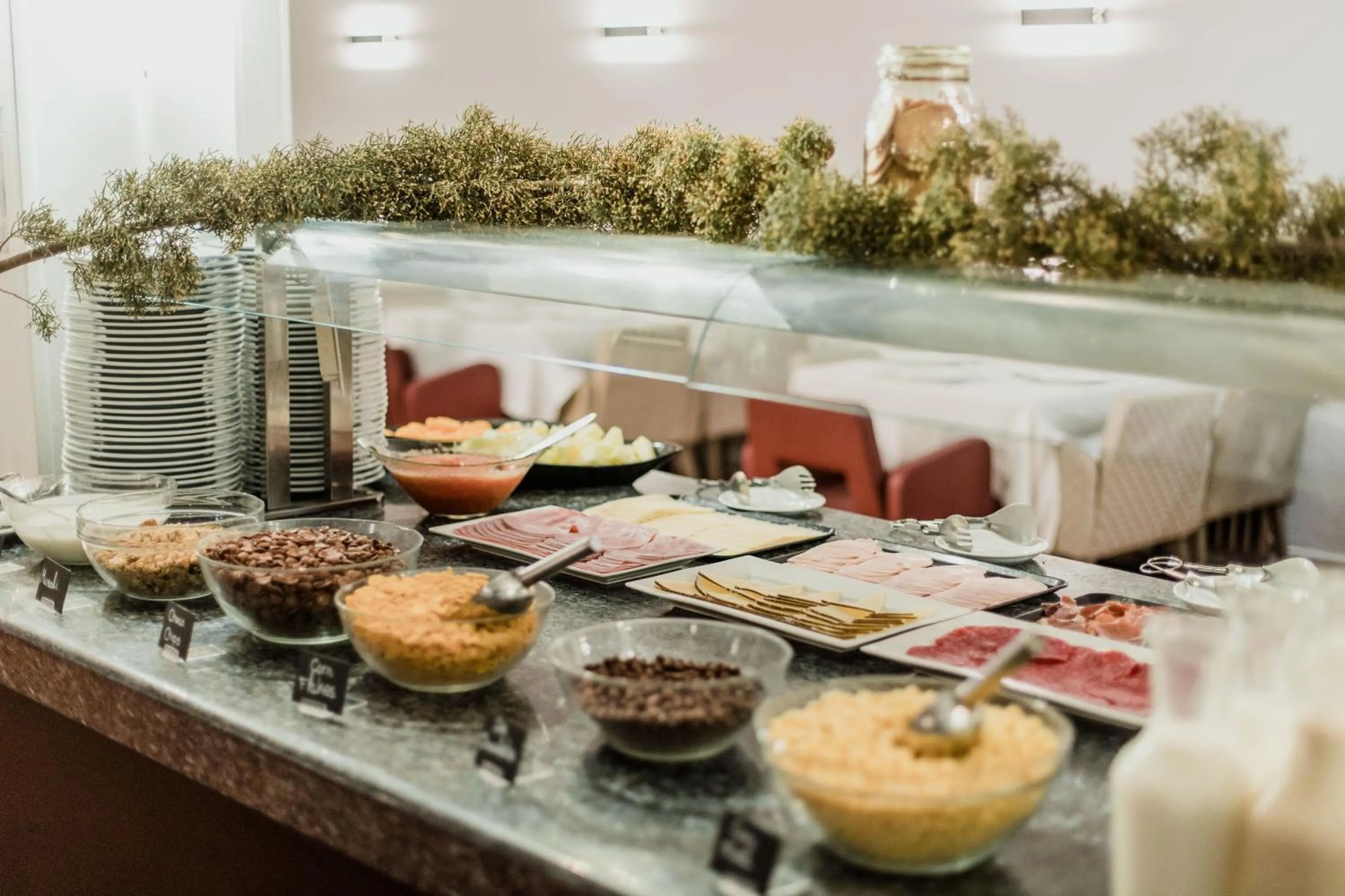 Buffet breakfast in Mont Blanc