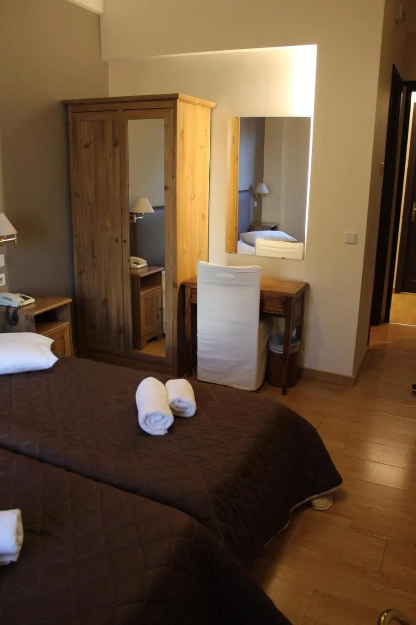 Bed in Alkistis Hotel