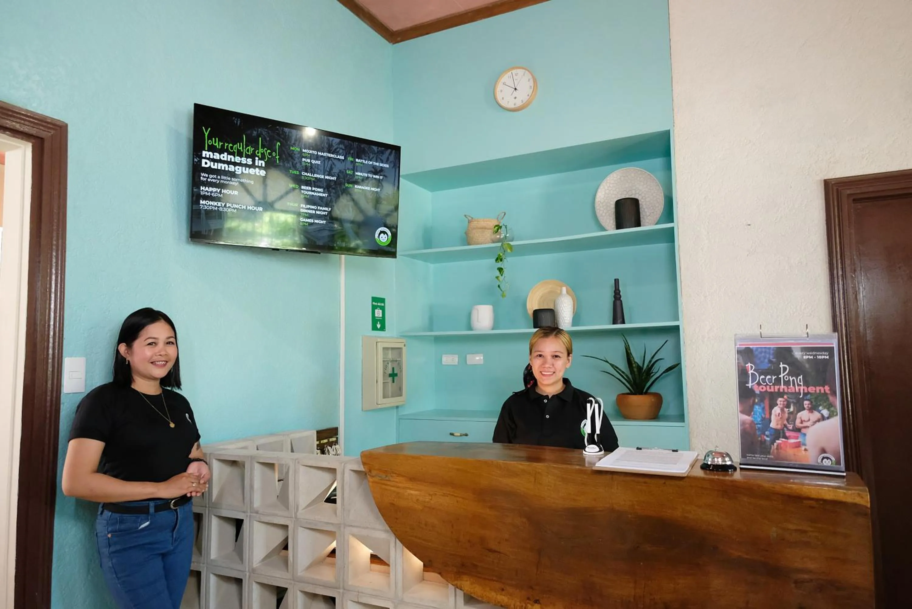 Lobby or reception in Mad Monkey Dumaguete