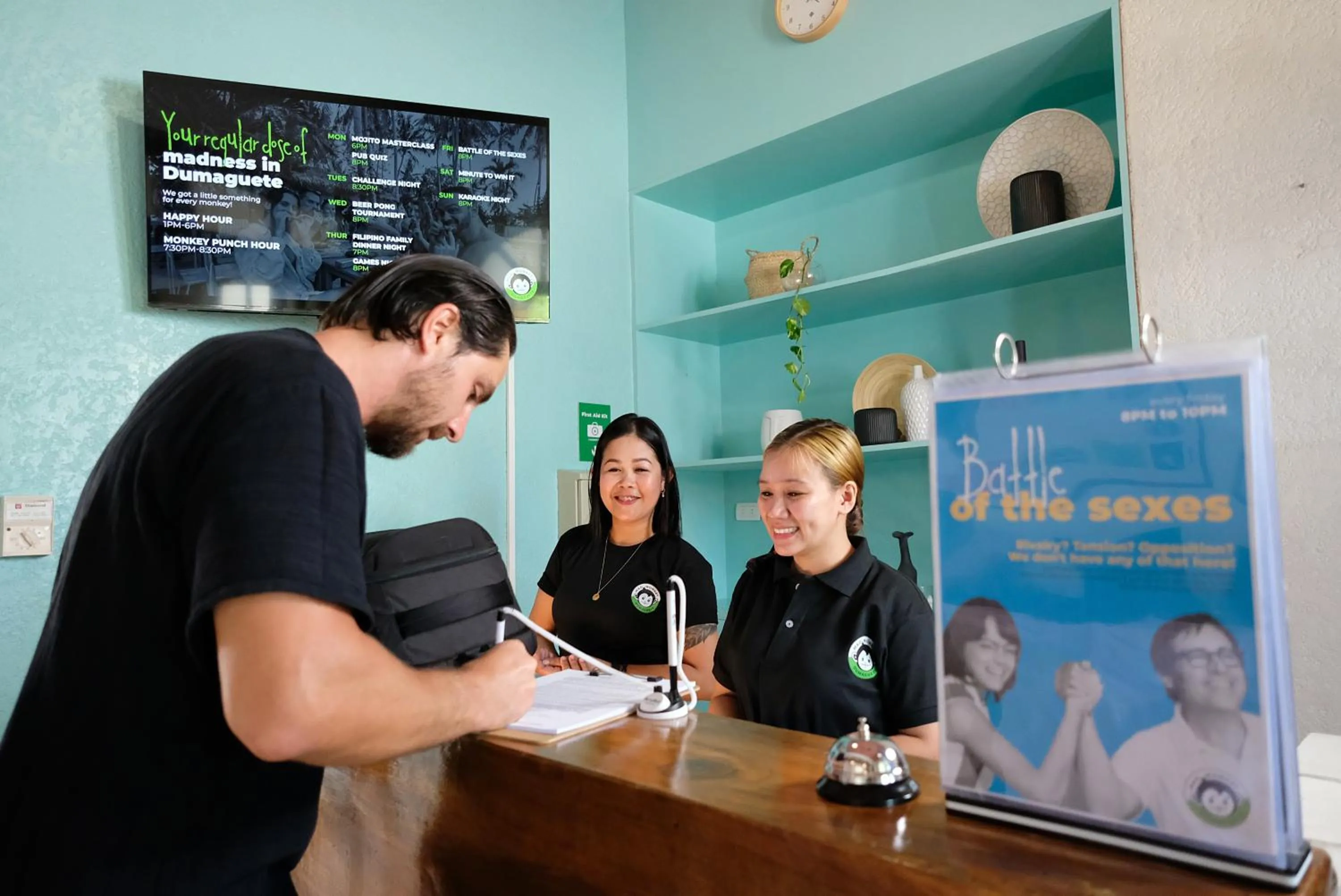 Lobby or reception in Mad Monkey Dumaguete