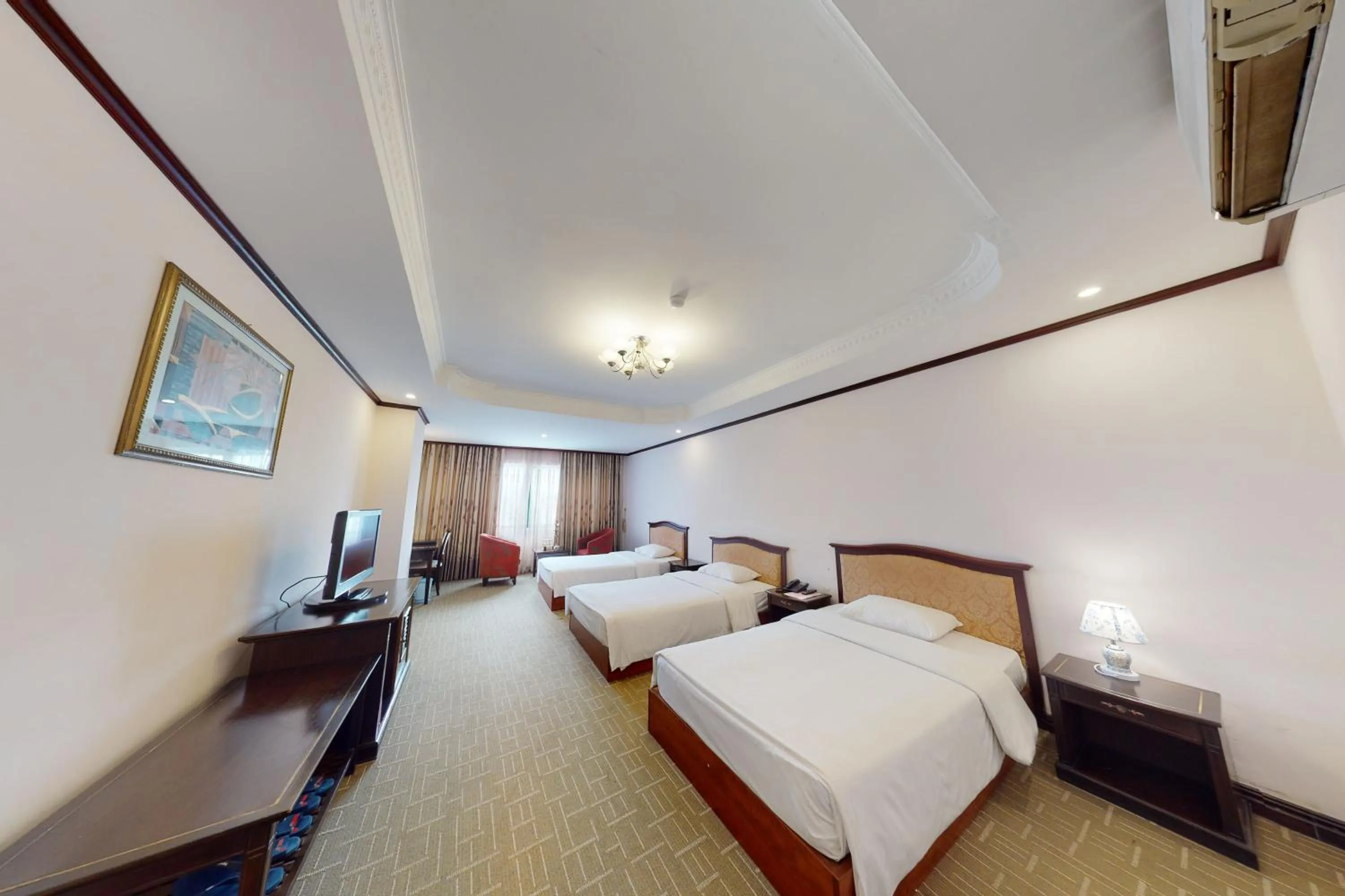 Bed in Sao Mai Hotel