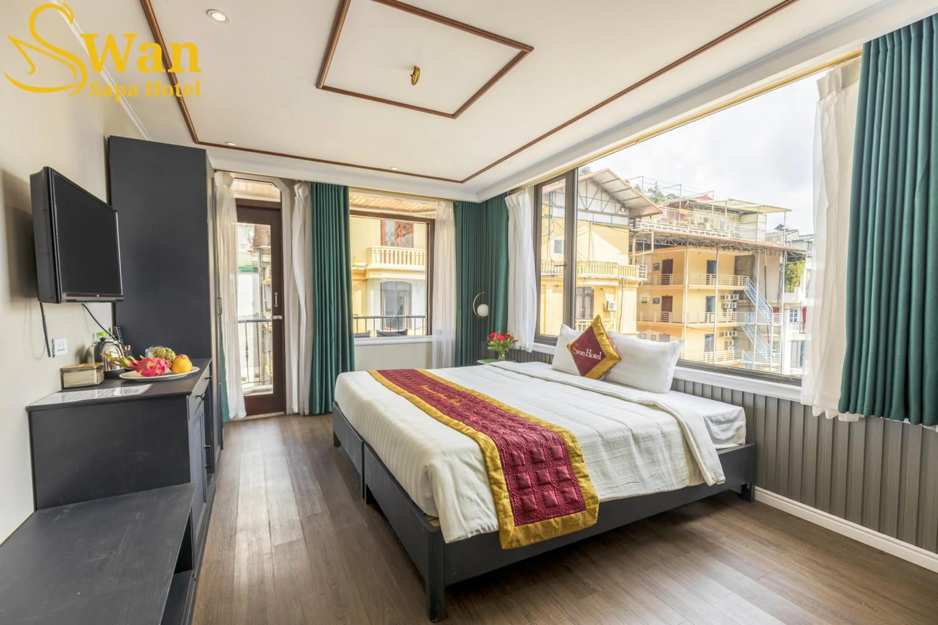 Bedroom, Bed in Swan Sapa Hotel