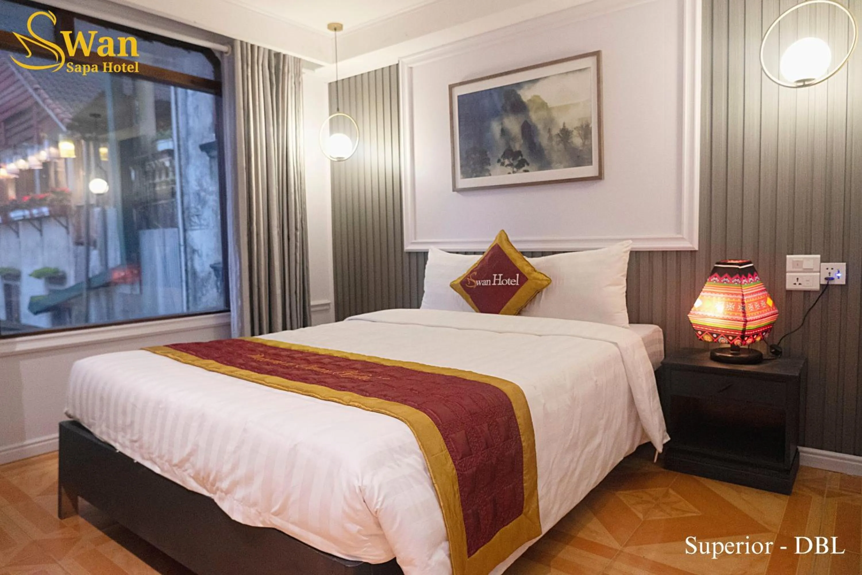 Bed in Swan Sapa Hotel