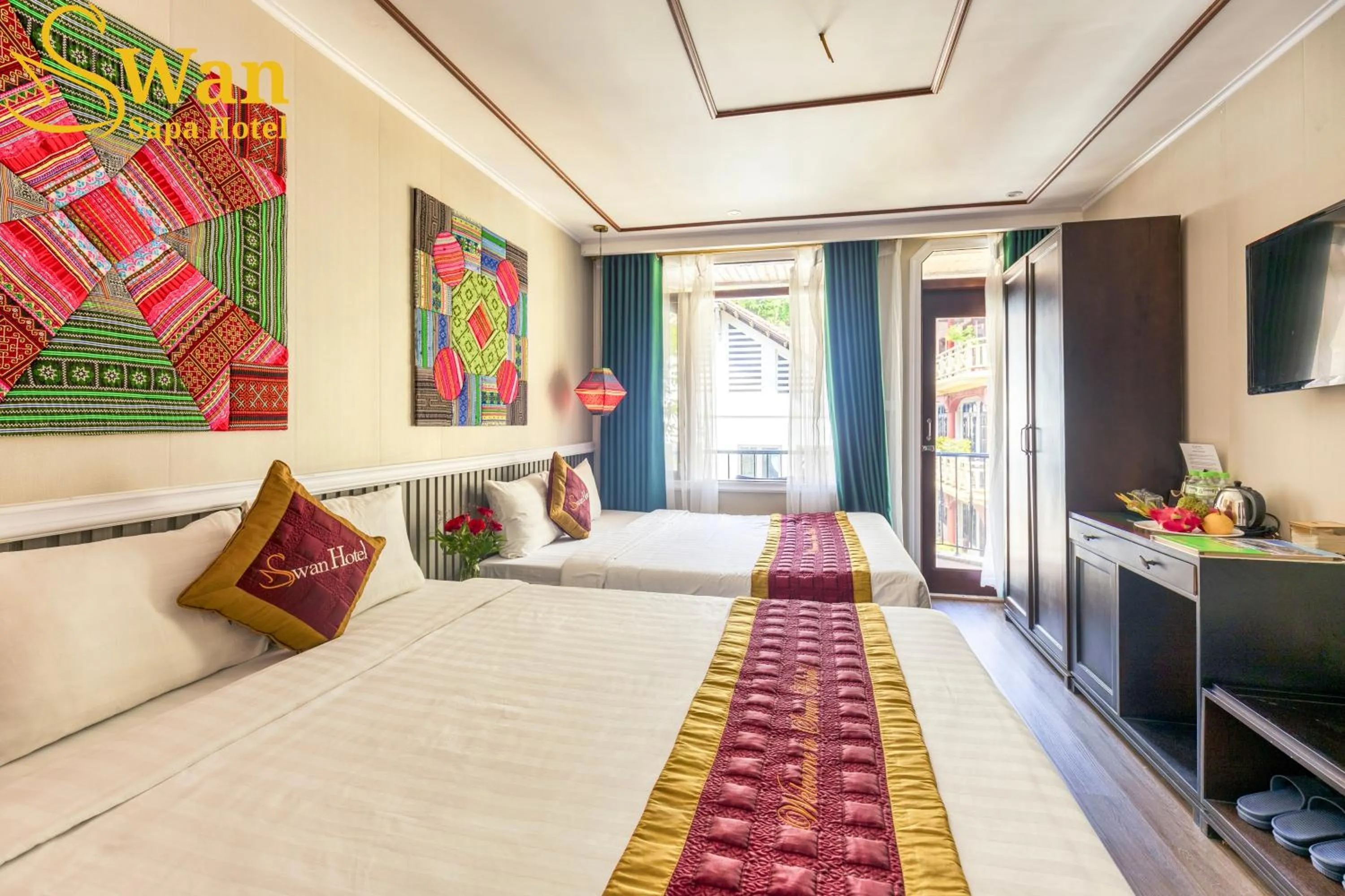 Bedroom, Bed in Swan Sapa Hotel