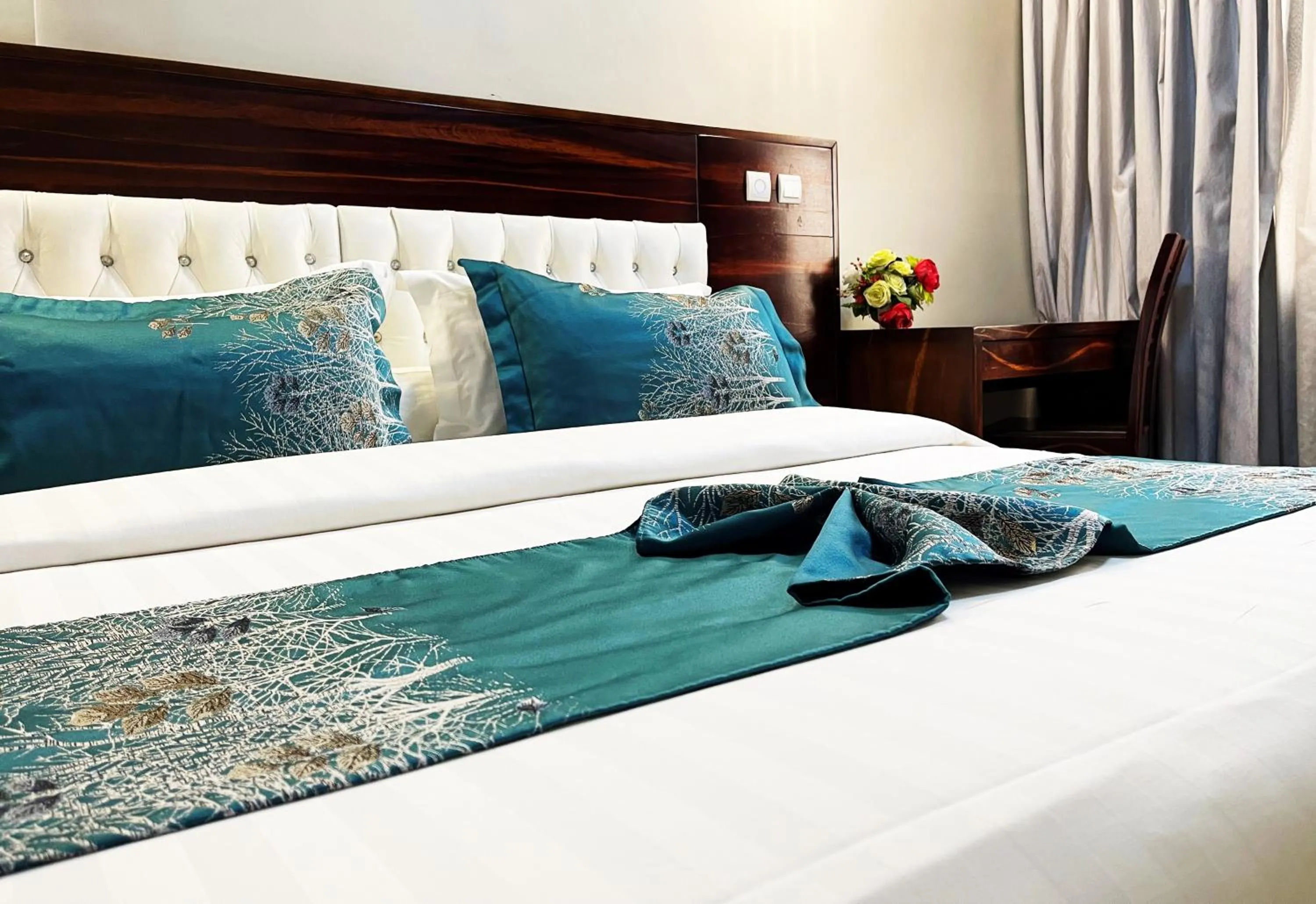 Bed in Hotel Le Kremlin Yaoundé