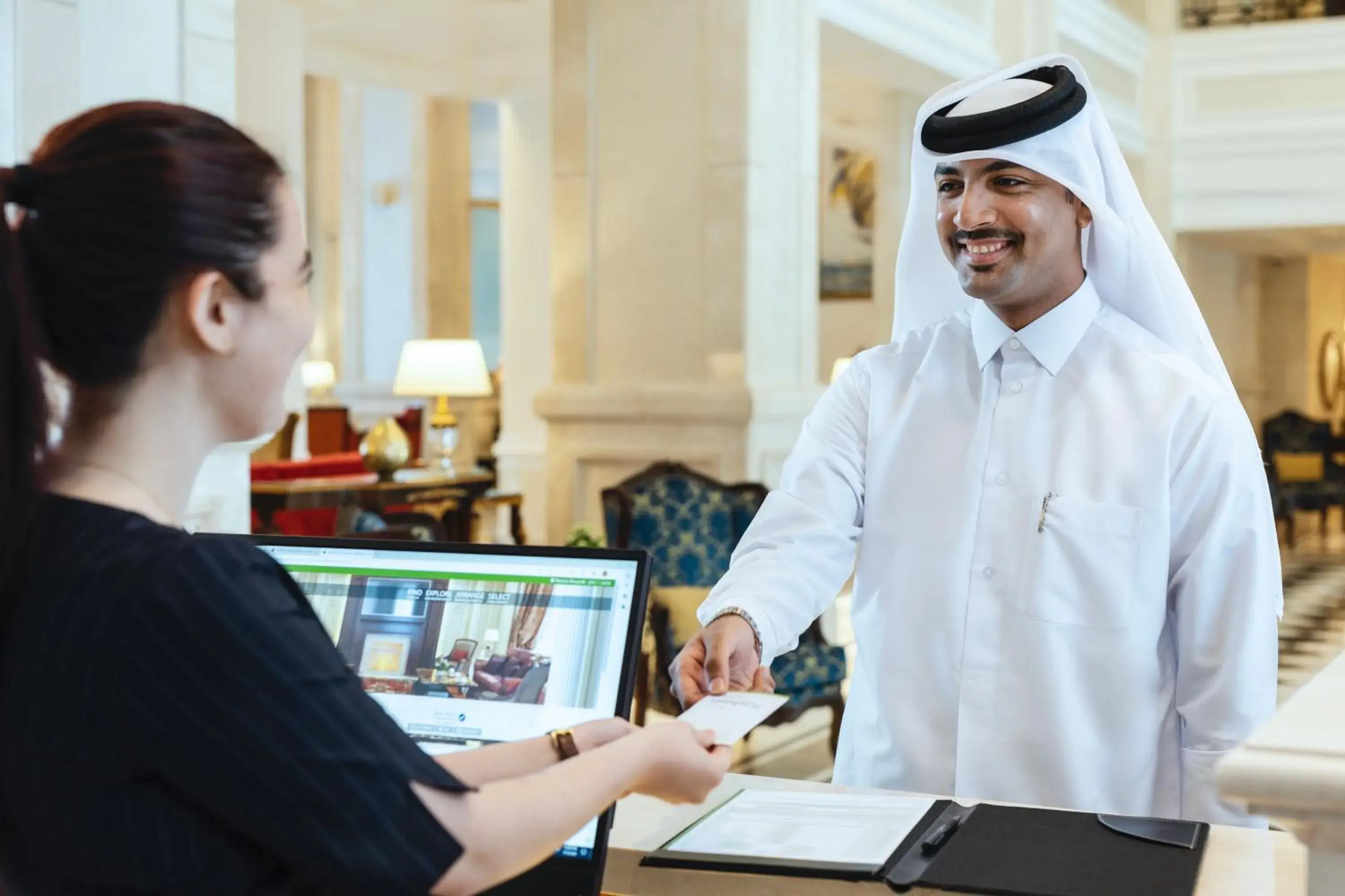 Lobby or reception in Riviera Rayhaan by Rotana Doha Lobby or reception in Riviera Rayhaan by Rotana Doha