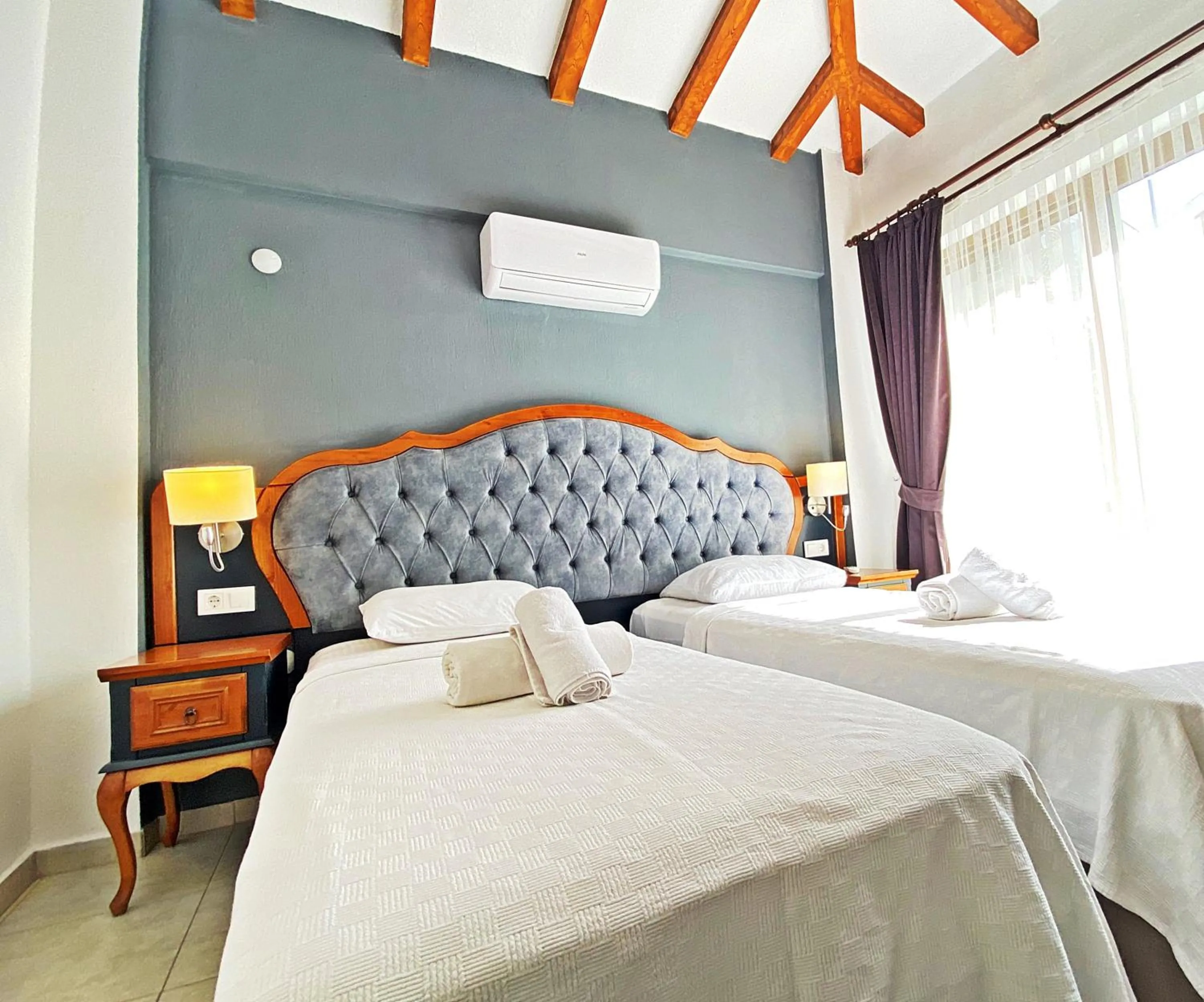 Bedroom, Bed in Likya Garnet 2+1 Villa, Özel Havuzlu, Fethiye