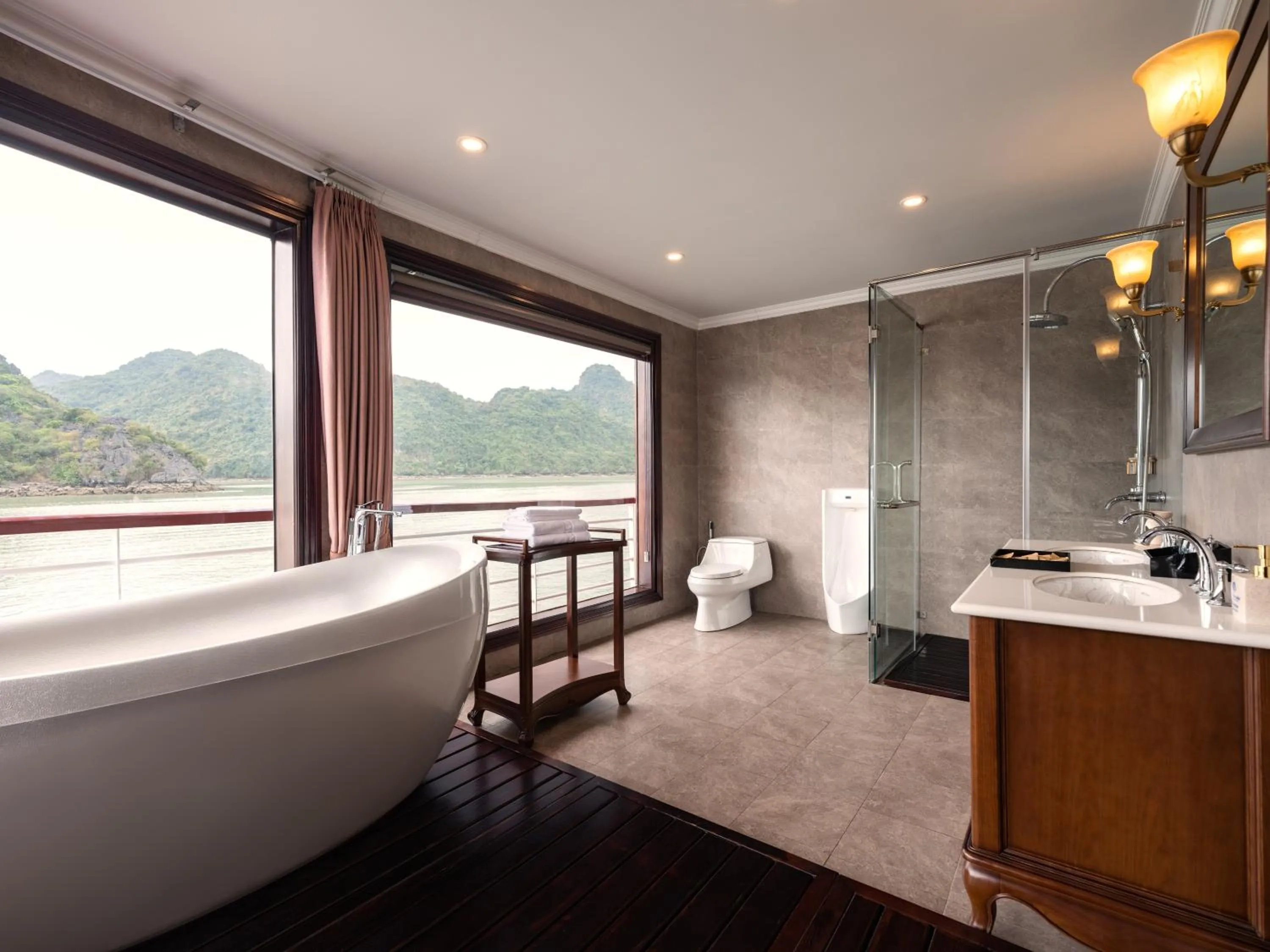 Natural landscape in Aqua Of The Seas Cruise Halong by AHG