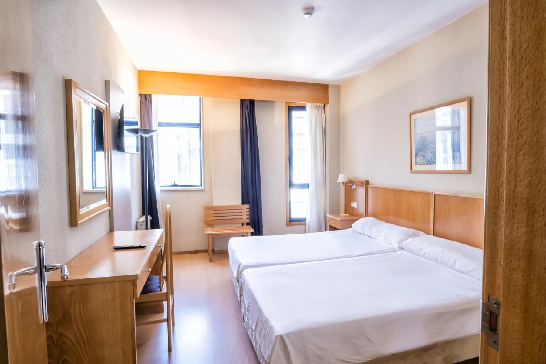 Bed in Hotel Alda Castelao