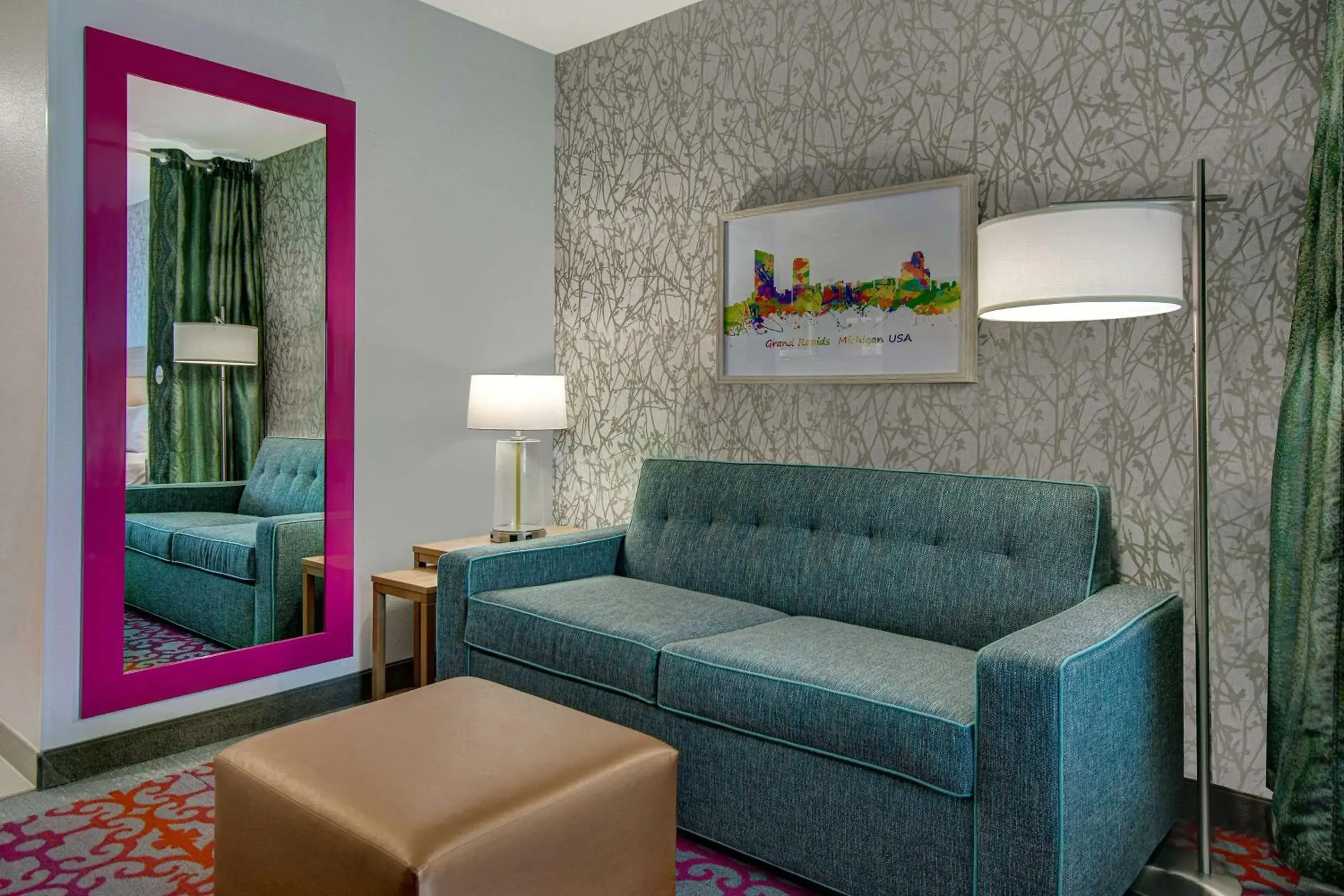 Studio Suite with Two Queen Beds - Hearing Access in Home2 Suites By Hilton Grand Rapids Airport Studio Suite with Two Queen Beds - Hearing Access in Home2 Suites By Hilton Grand Rapids Airport