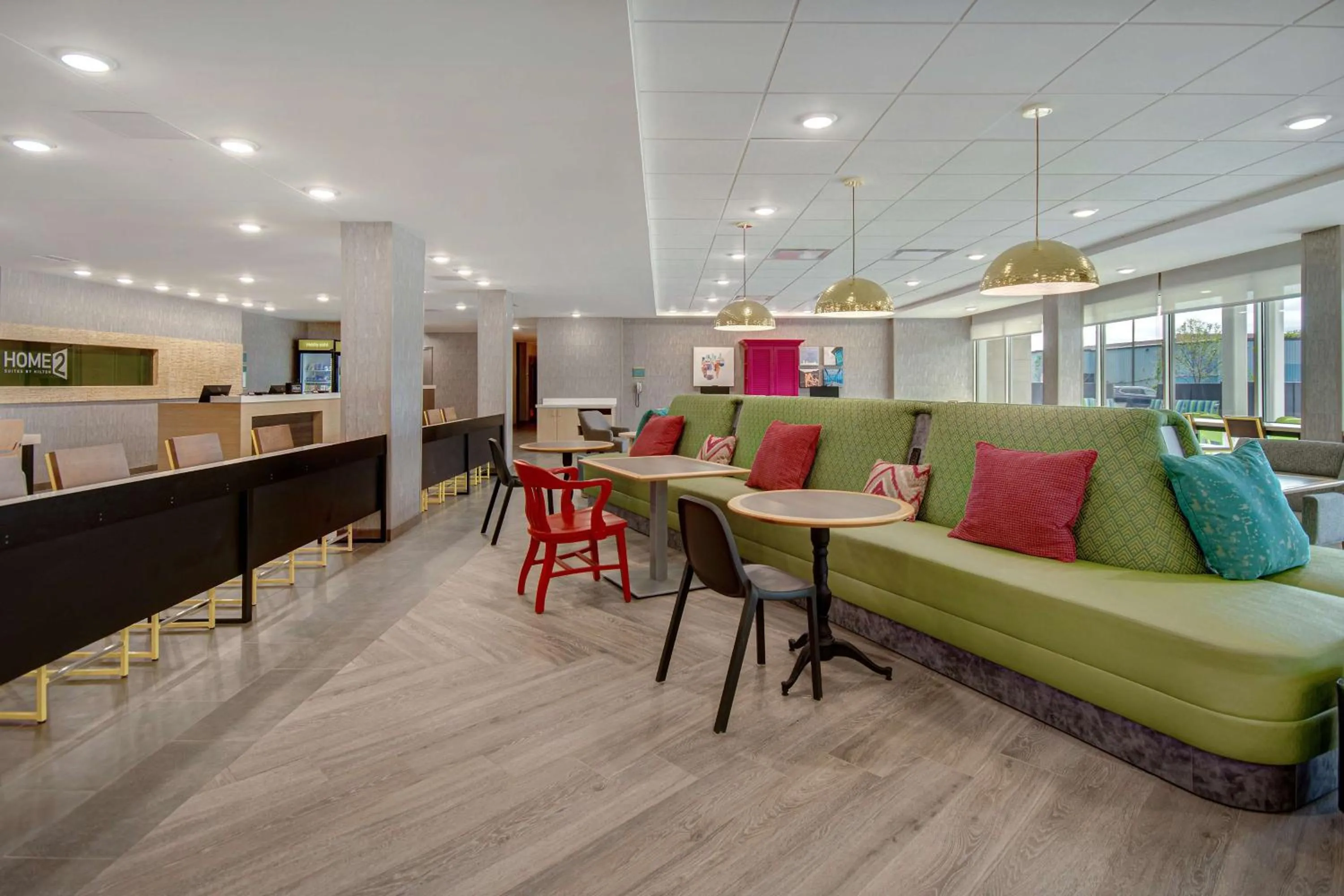Lobby or reception in Home2 Suites By Hilton Grand Rapids Airport
