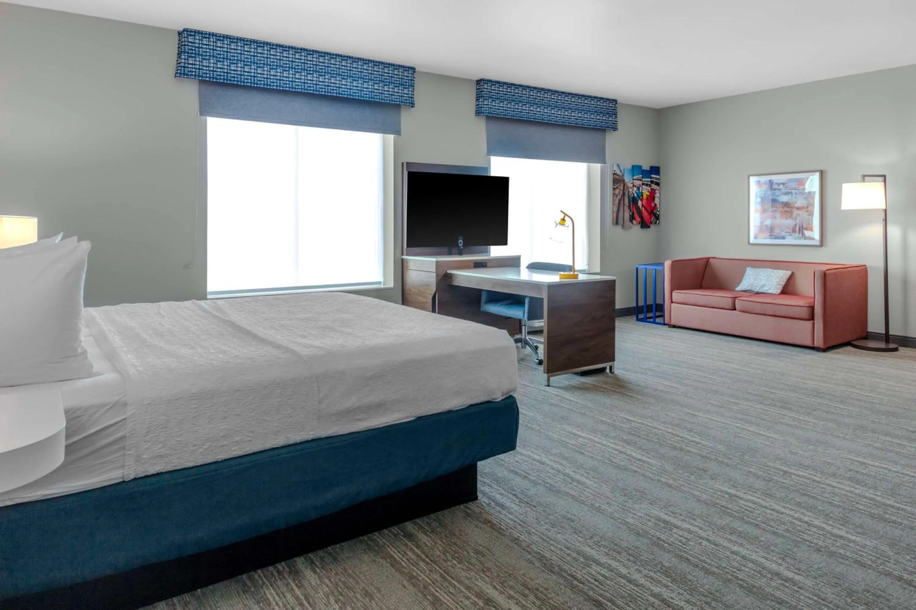Bedroom, Bed in Hampton Inn & Suites Indianapolis West Speedway