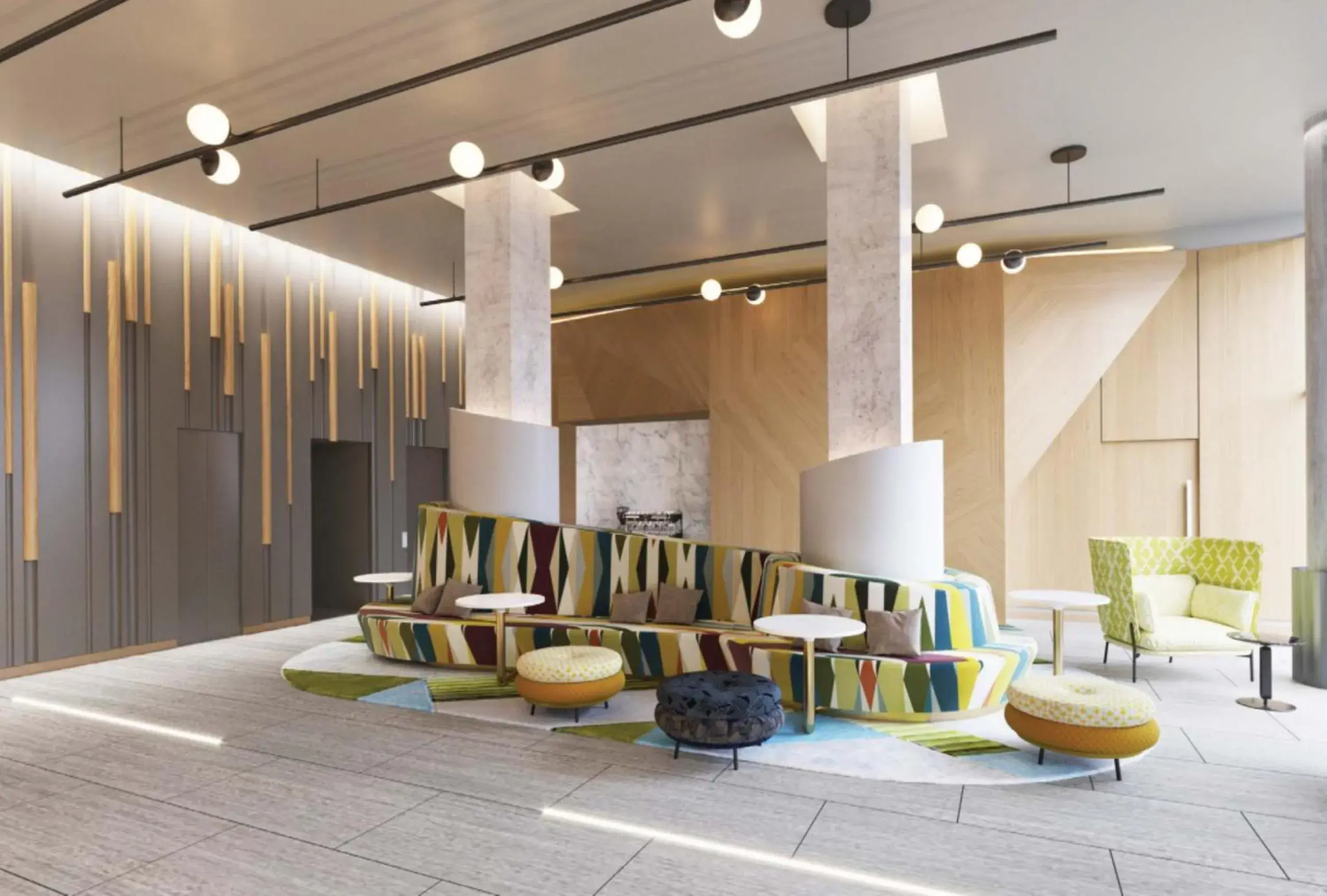 Lobby or reception in Home2 Suites By Hilton New York Times Square Lobby or reception in Home2 Suites By Hilton New York Times Square