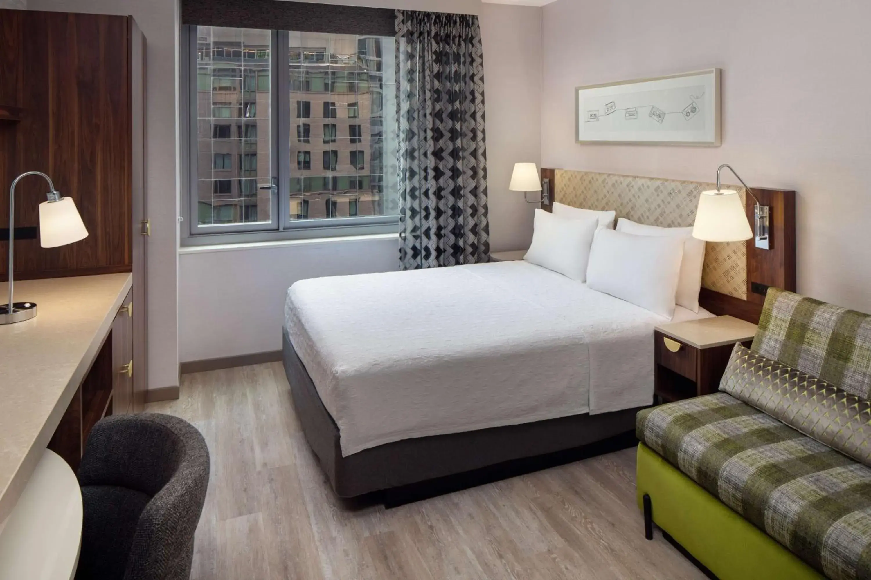Bed in Home2 Suites By Hilton New York Times Square Bed in Home2 Suites By Hilton New York Times Square