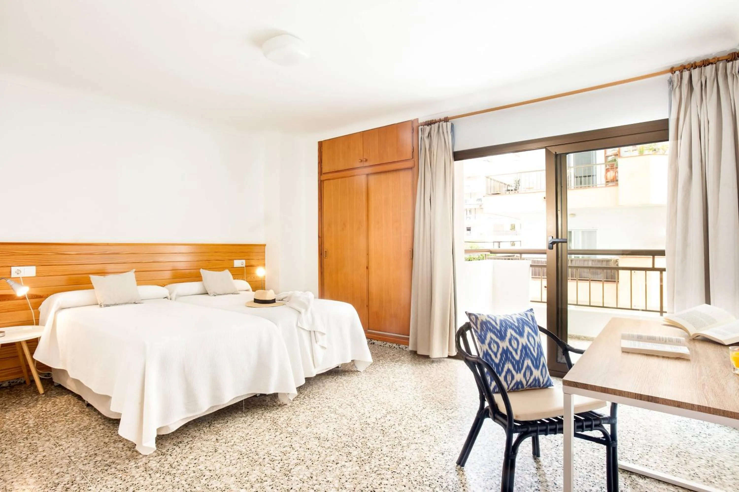 Bedroom, Bed in Apartamentos Bahia